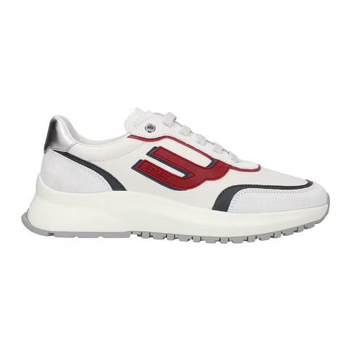 ob1o1e0224 Sneakers in White / Red