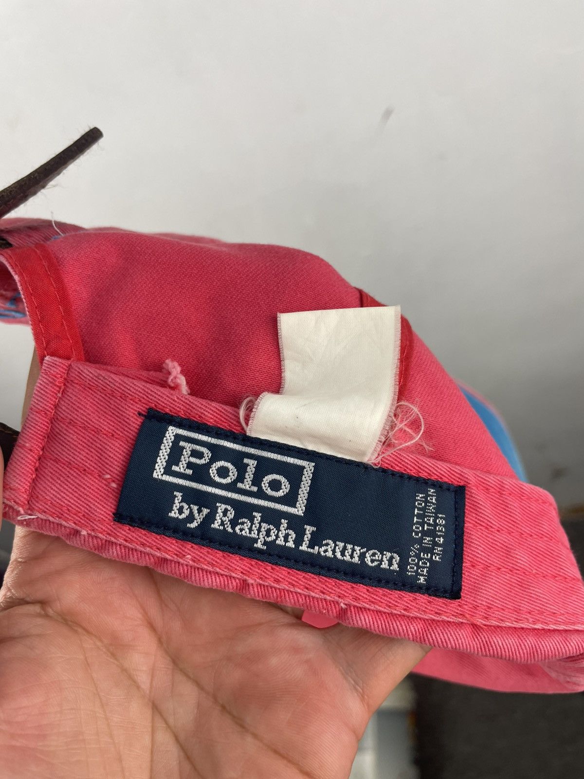 Polo Ralph Lauren Vintage Polo Ralph Lauren Hat Baseball Cap Leather Strap Size ONE SIZE - 6 Thumbnail