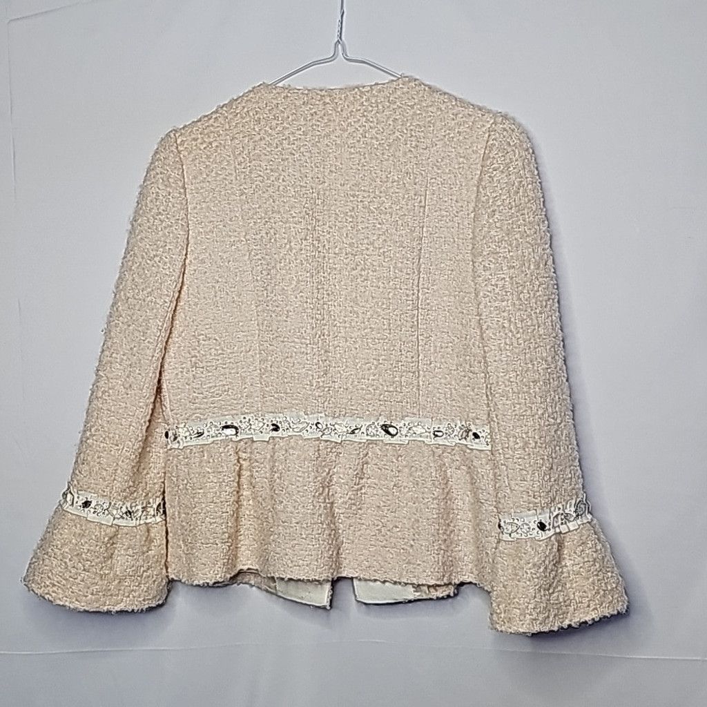 Rebecca Taylor Rebecca Taylor wool mohair angora jeweled blazer jacket sz 6 Size M / US 6-8 / IT 42-44 - 10 Thumbnail