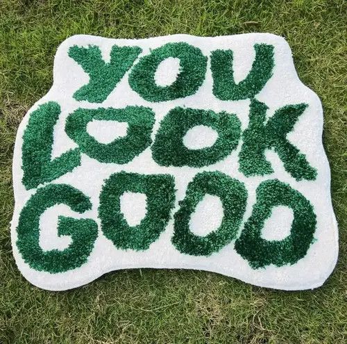 Other 3D "YOU LOOK GOOD" Handmade Soft Rug Size ONE SIZE - 3 Thumbnail