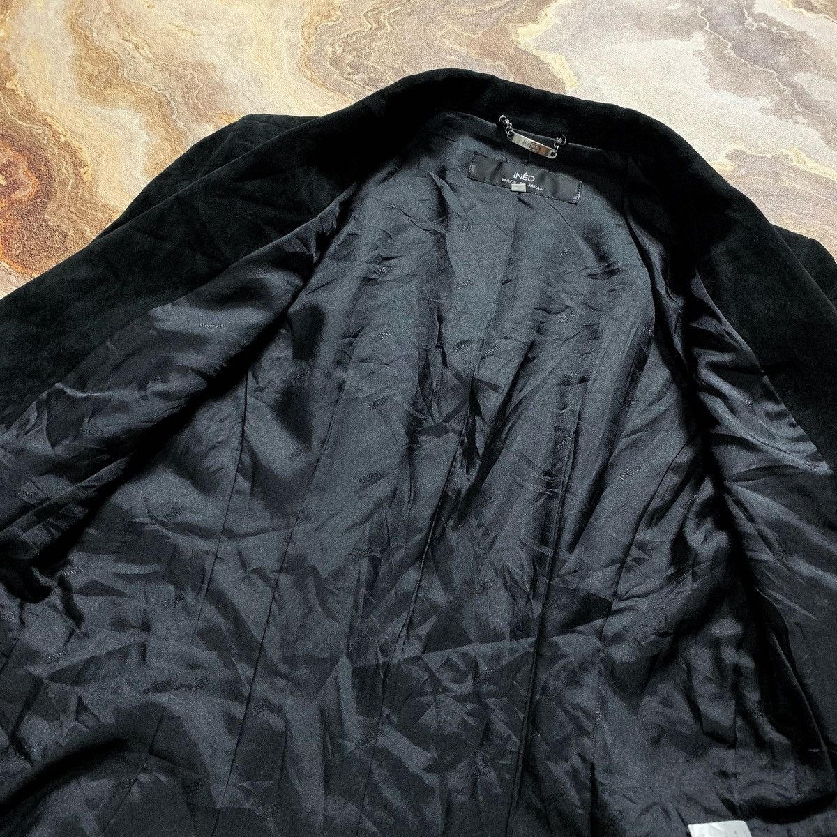 Japanese Brand Ined By Yohji Yamamoto Velvet Blazer Size US S / EU 44-46 / 1 - 8 Thumbnail