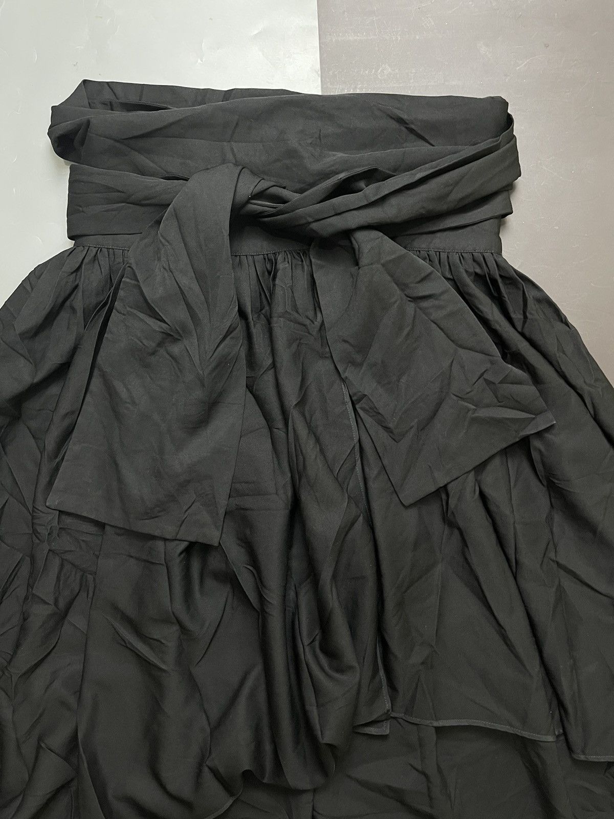 Yohji Yamamoto Y’s yohji yamamoto assymetric front tie wool skirt Size 30" / US 8 / IT 44 - 6 Thumbnail