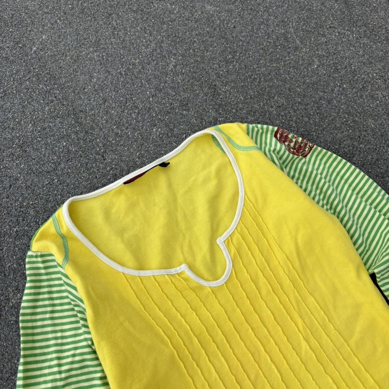 Japanese Brand × Vintage Vintage y2k avant garde archive colourful top Size S / US 4 / IT 40 - 3 Thumbnail