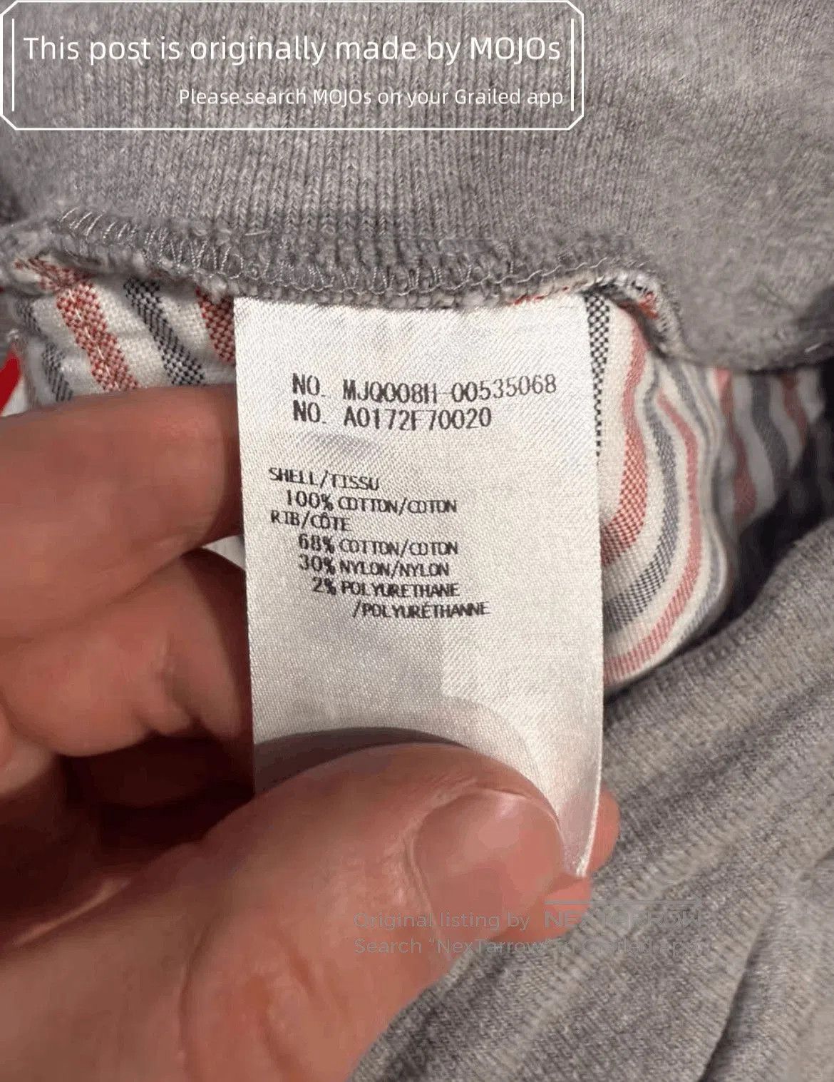 Thom Browne Sz 1 Thom Browne Four White Stripe Gray Sweatpants. Size US 30 / EU 46 - 6 Thumbnail