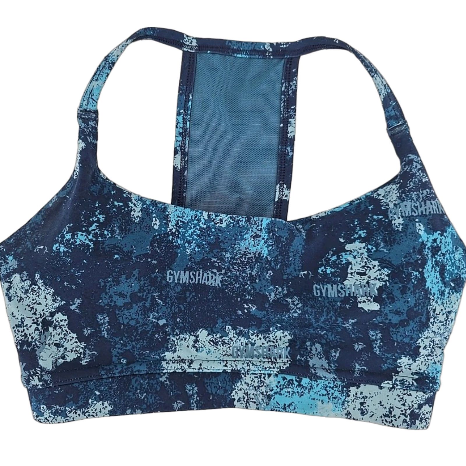 Gymshark Gymshark Sports Bra - Women - XS - Seamless, Padded Slots - Navy and Blue - Racerback, Pullover - Activewear - Gray Size ONE SIZE - 1 Thumbnail