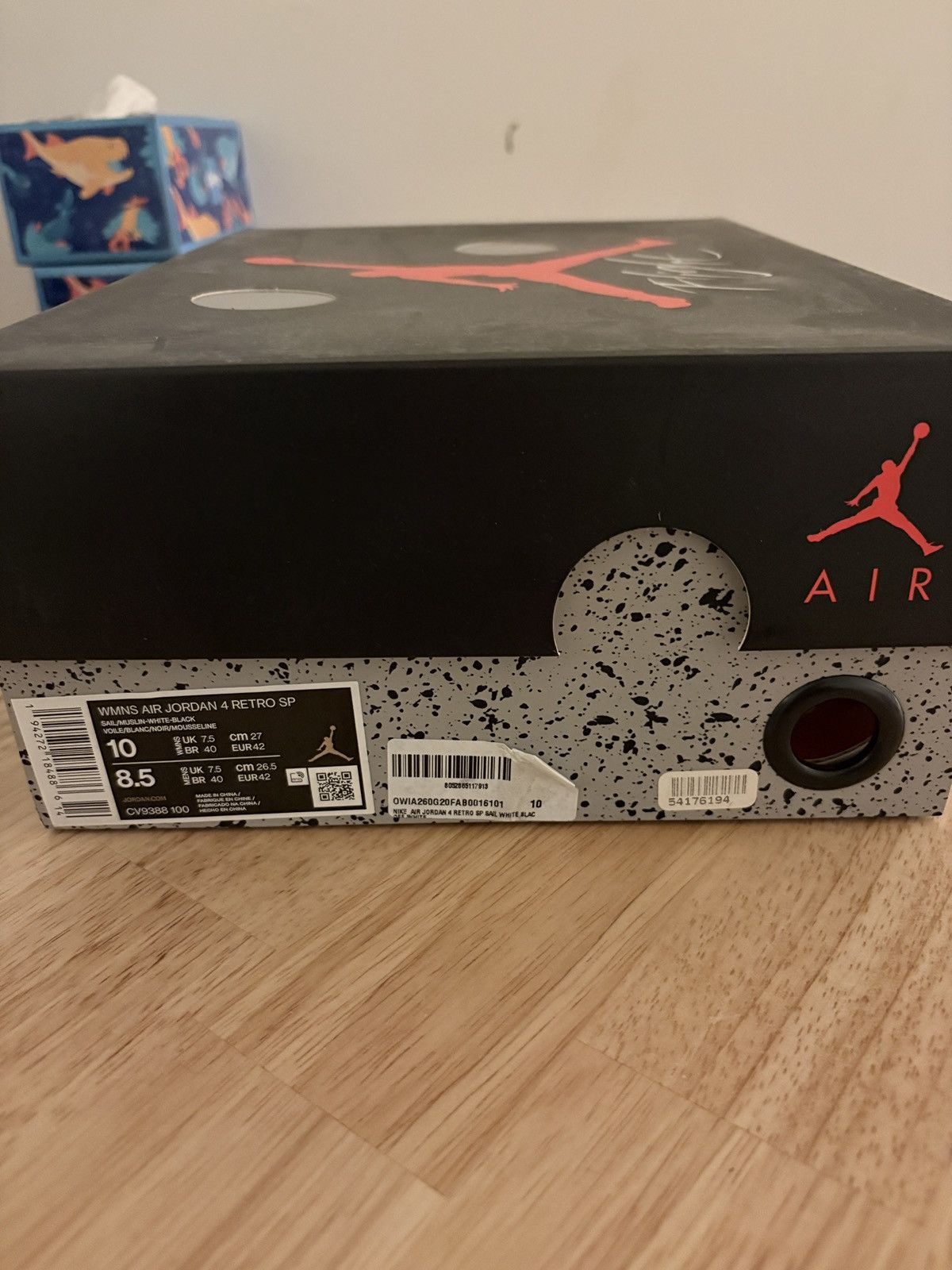 Nike × Off-White Air Jordan 4 Retro SP OFF WHITE Size US 8.5 / EU 41-42 - 3 Thumbnail