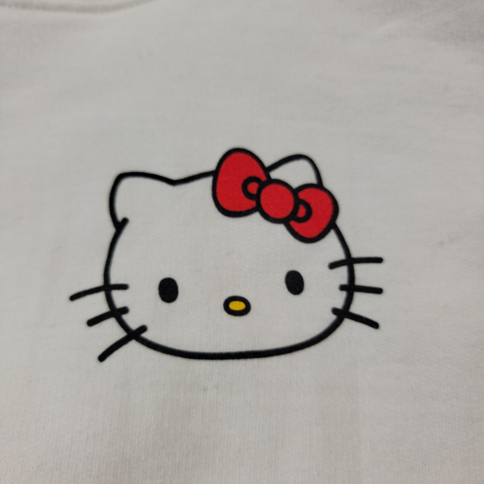 SAYHELLO Hello Kitty Sanrio Unisex Hoodie White Sz L (576) Size L / US 10 / IT 46 - 2 Thumbnail