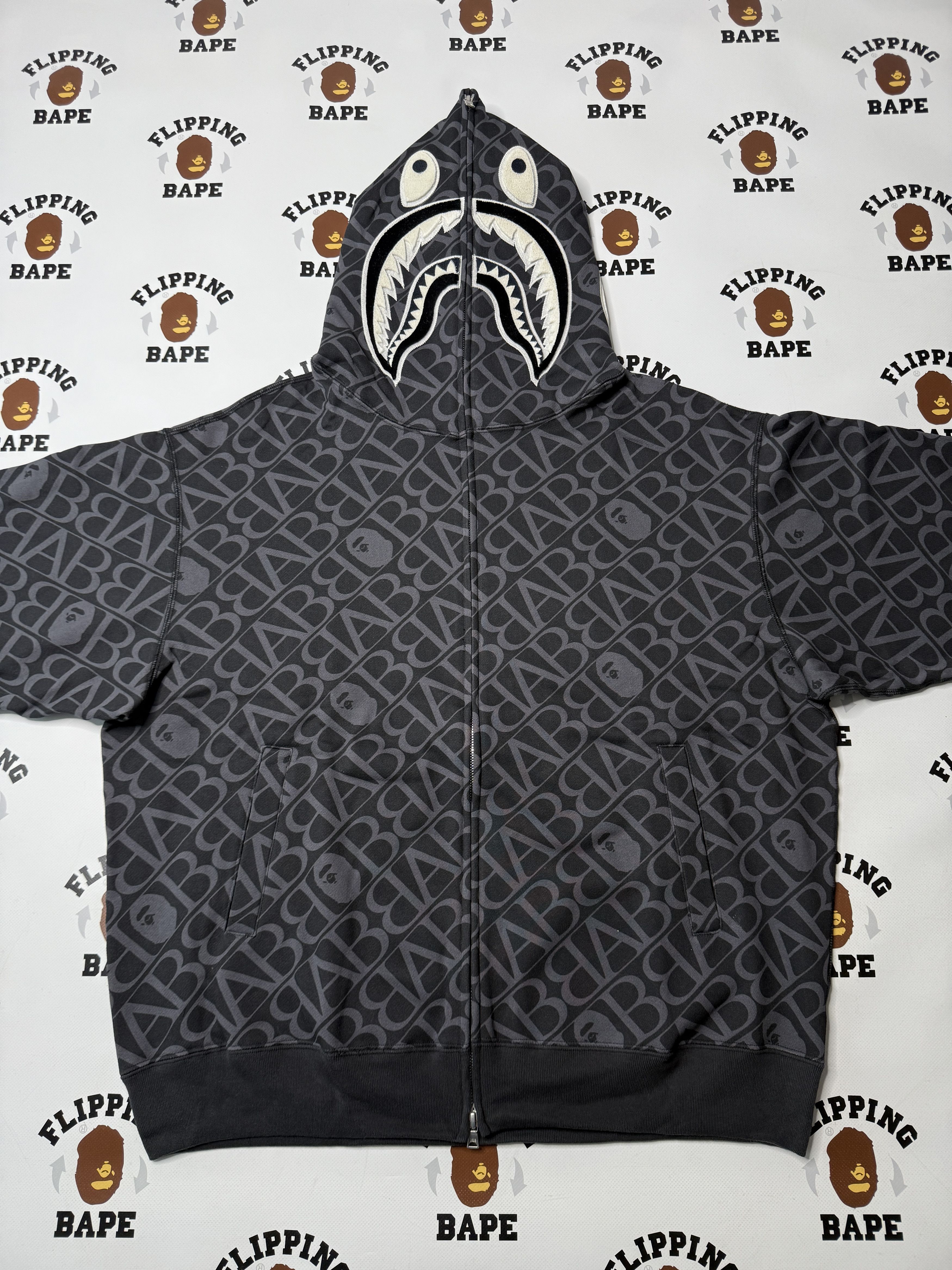 Bape SPORT MONOGRAM SHARK HOODIE Size US XL / EU 56 / 4 - 12 Thumbnail