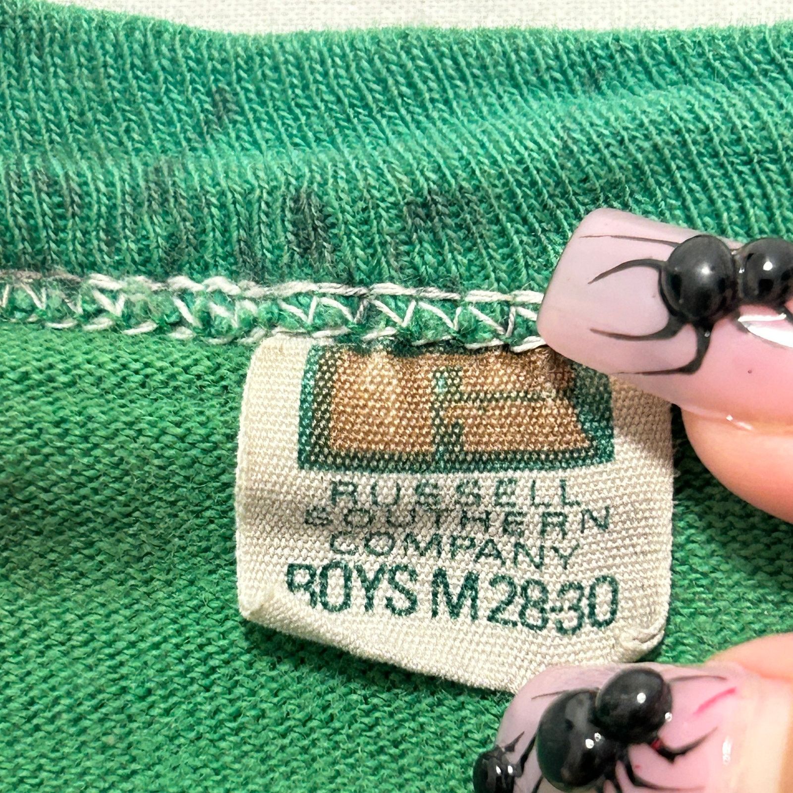 Other VTG 60s Charlie Brown Distressed Ringer T-Shirt Green Kids M Size US M / EU 48-50 / 2 - 2 Thumbnail