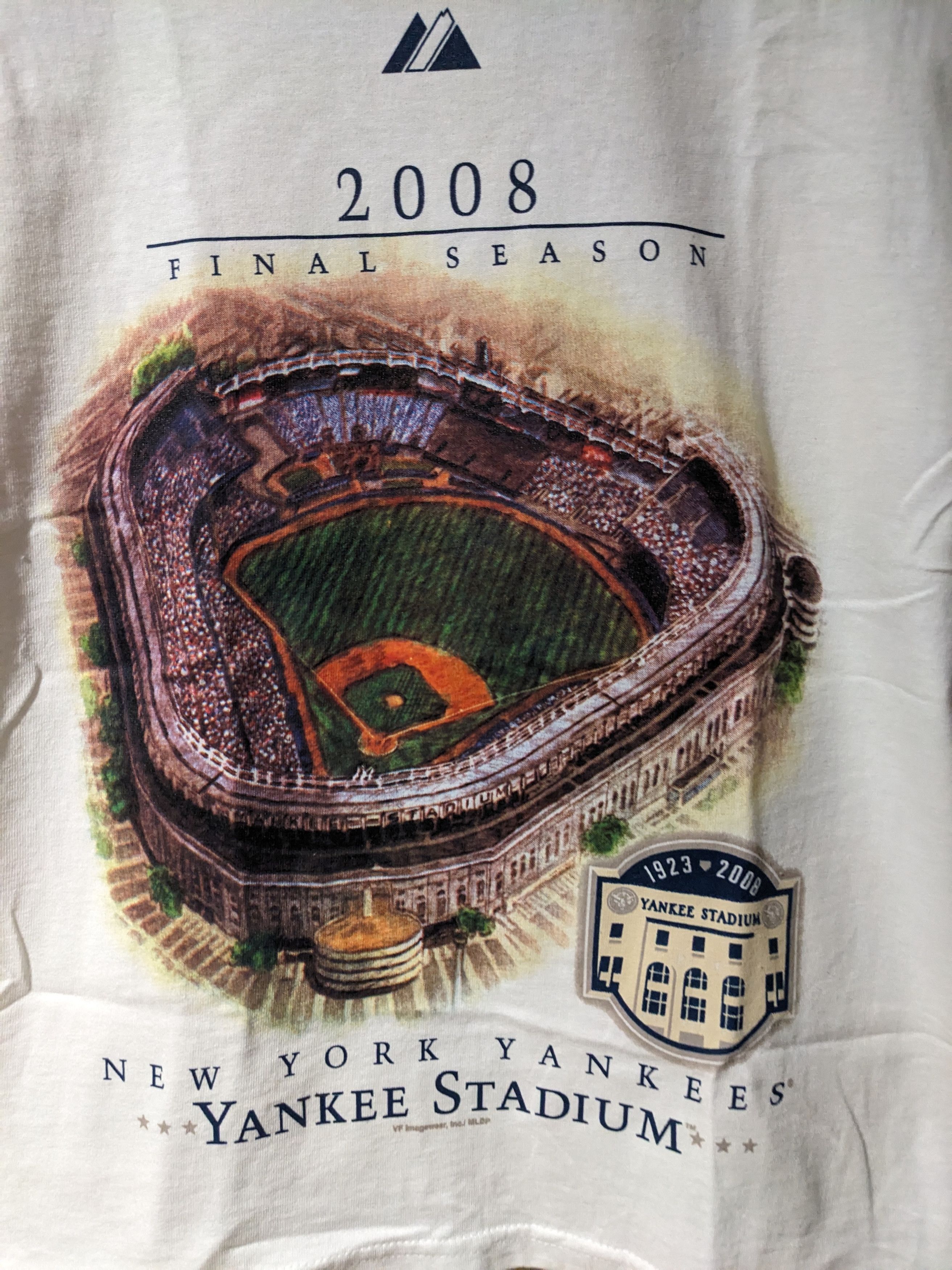 New York Yankees × Vintage Vintage 2008 New York Yankees Stadium Youth Ringer T-Shirt Size US M / EU 48-50 / 2 - 2 Thumbnail
