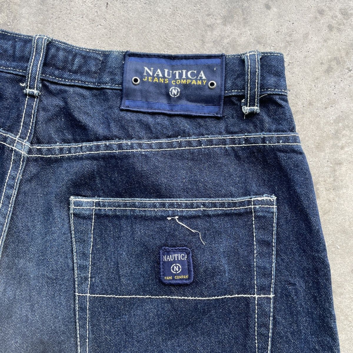 Japanese Brand Vintage Nautica Jeans Baggy Denim Jnco Indigo Pants W34 Size US 34 / EU 50 - 9 Thumbnail