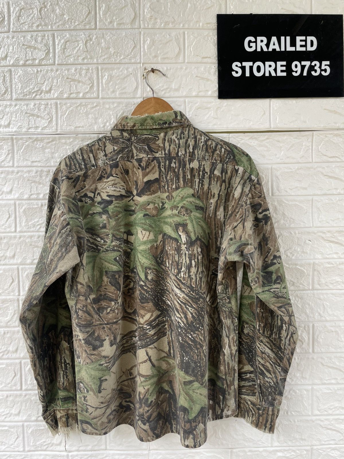 Japanese Brand × Vintage Vintage 80’s Distress Codet Real Tree Camo Usa Shirt Size US L / EU 52-54 / 3 - 2 Thumbnail