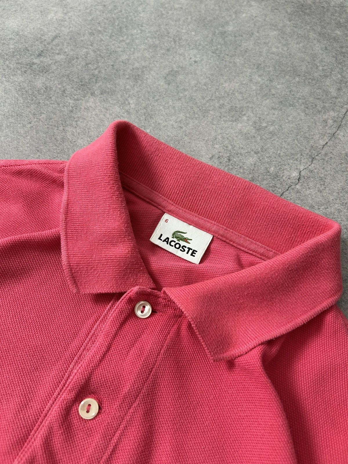Lacoste × Vintage Vintage Lacoste pink polos shirts mens 🩷 Size US L / EU 52-54 / 3 - 3 Thumbnail