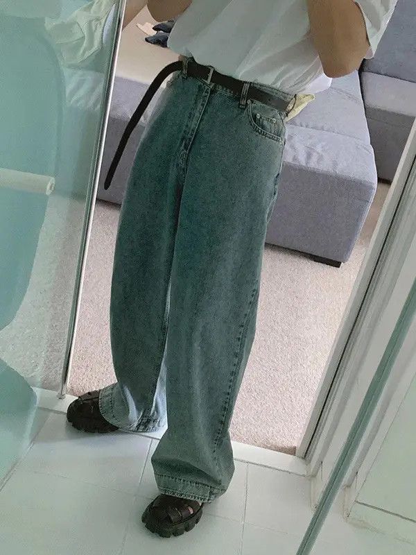 Other Blue Baggy Denim Jeans, Wide Leg Loose Jeans Size US 32 / EU 48 - 8 Thumbnail
