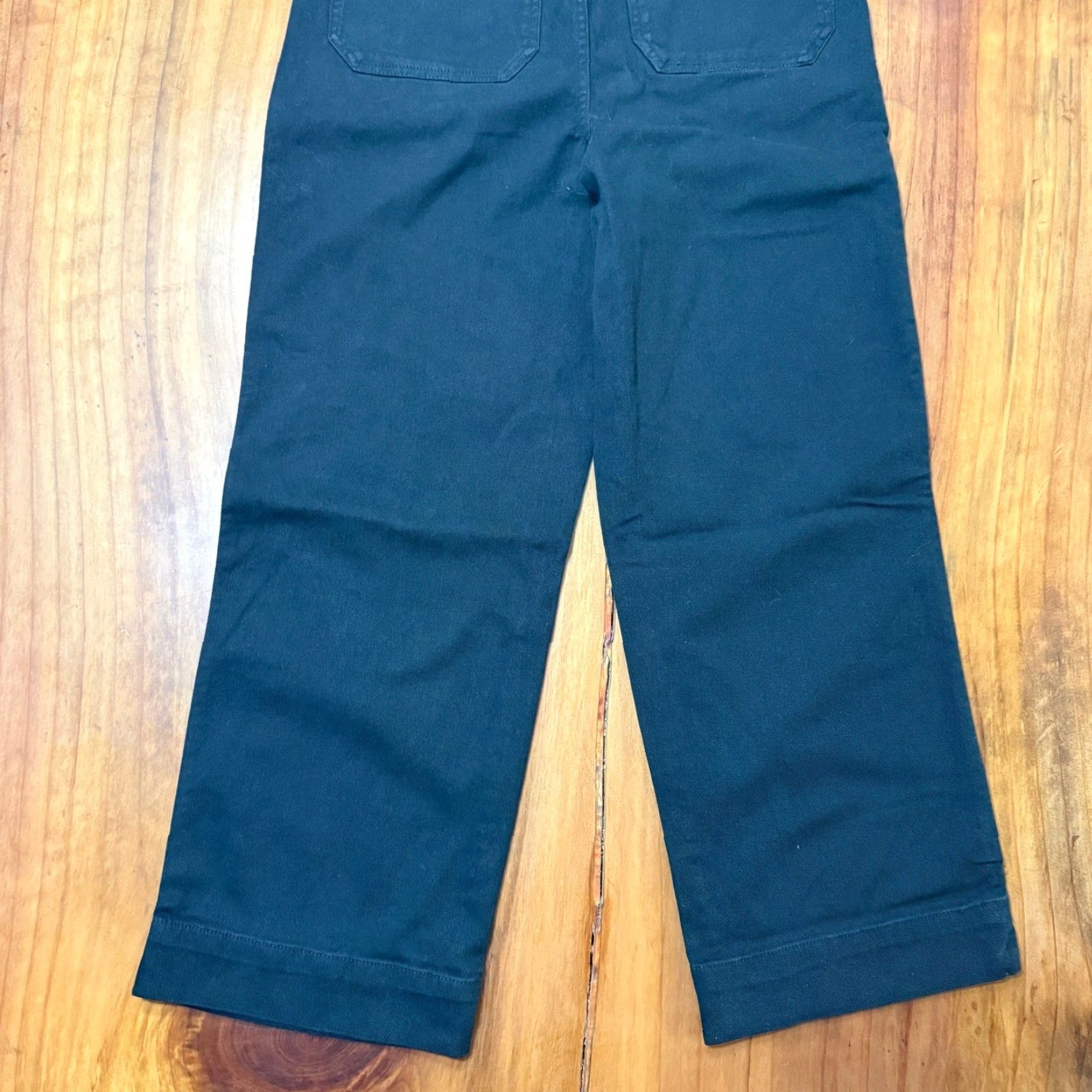 Quince Quince Jeans Wide-Leg Dark Denim 28 x 26 High Rise Black Womens 5-Pocket Stretch Cotton Denim Flare Vintage No Size 28" / US 6 / IT 42 - 6 Thumbnail