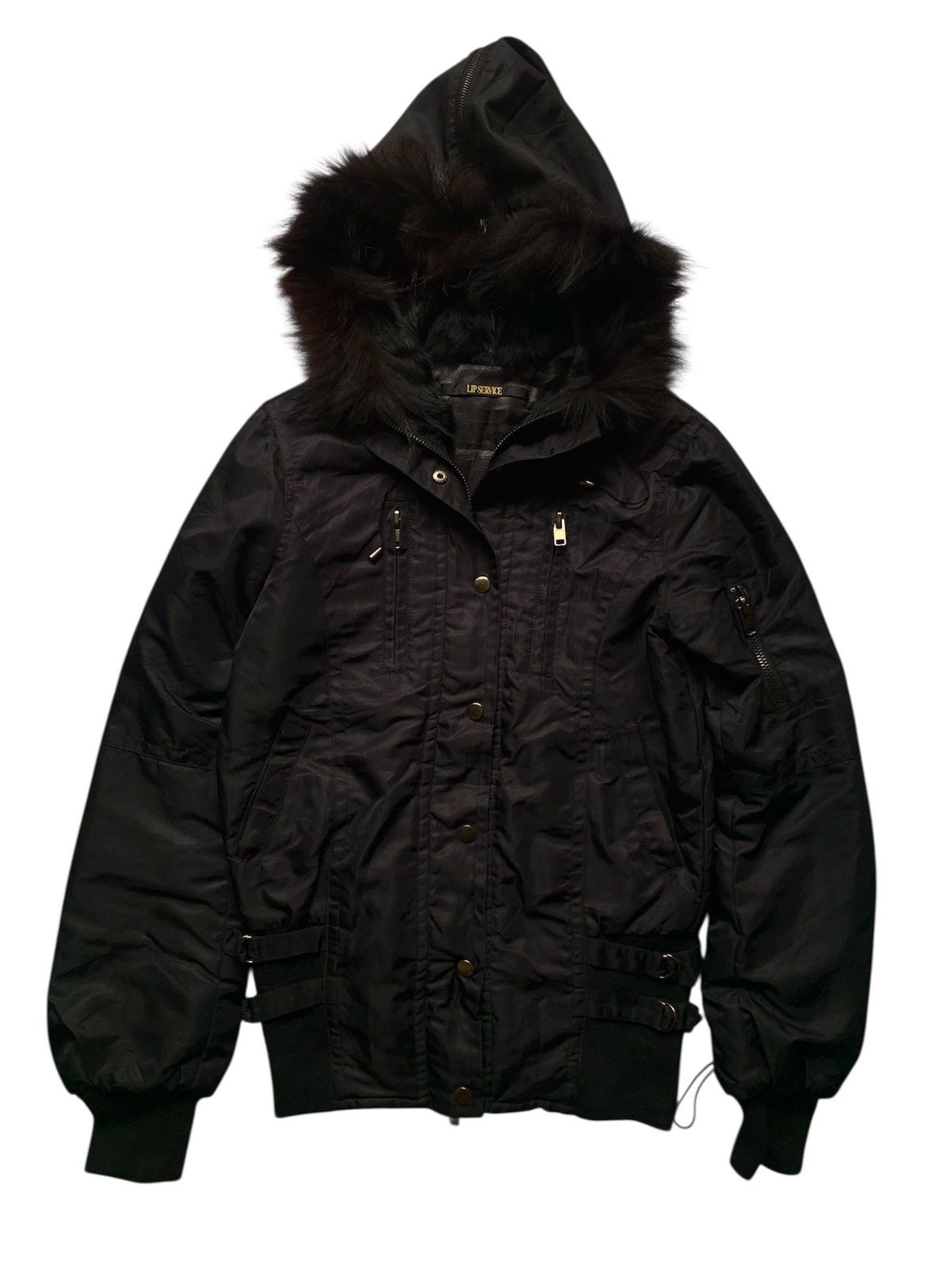 KMRii Lip Service Laced Up Fur Rabbit and Raccoon Military Jacket Size US M / EU 48-50 / 2 - 7 Thumbnail