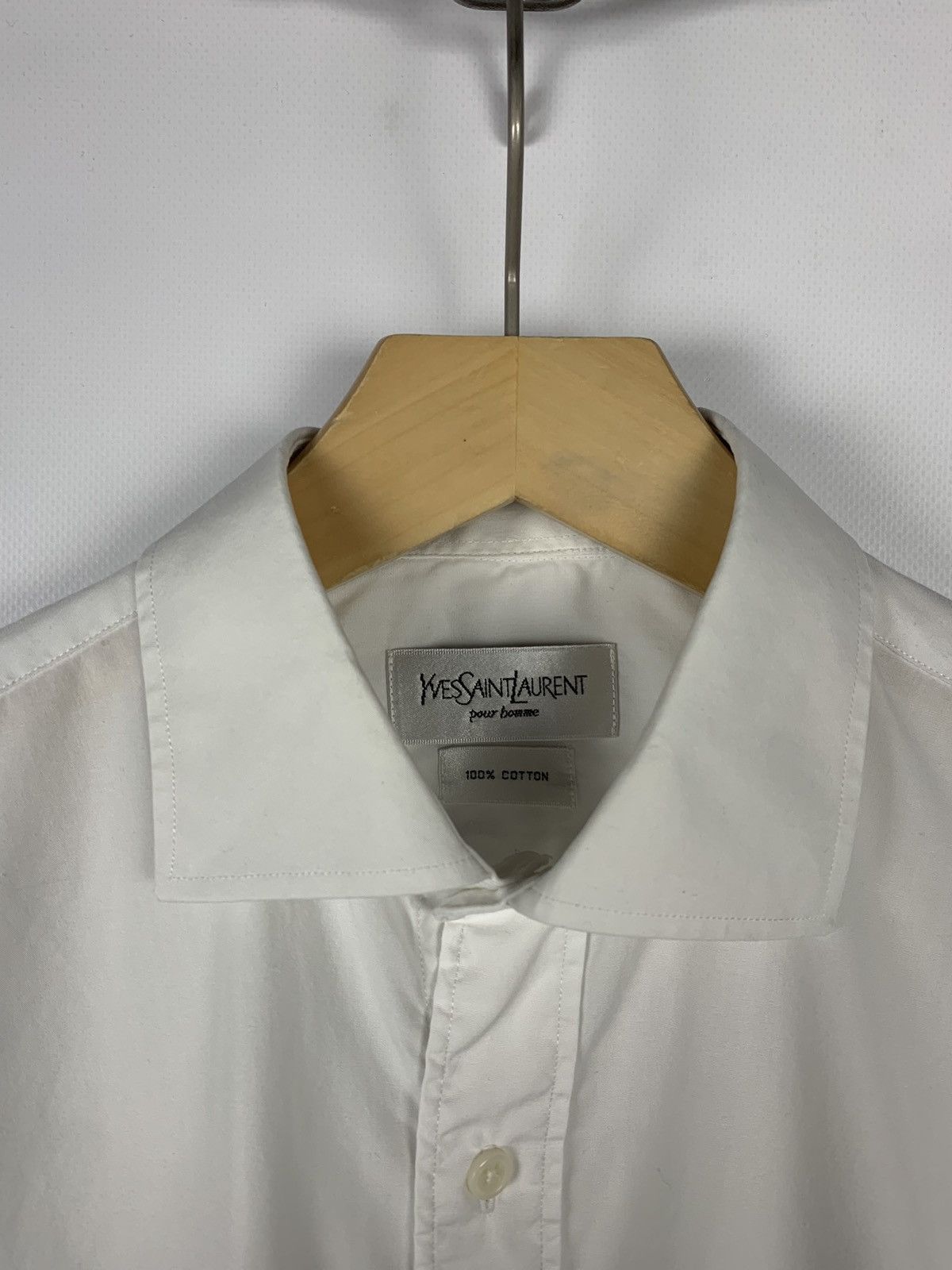 Yves Saint Laurent Vintage Yves Saint Laurent Formal Dress Shirt Men’s Size 38 Size US M / EU 48-50 / 2 - 5 Thumbnail