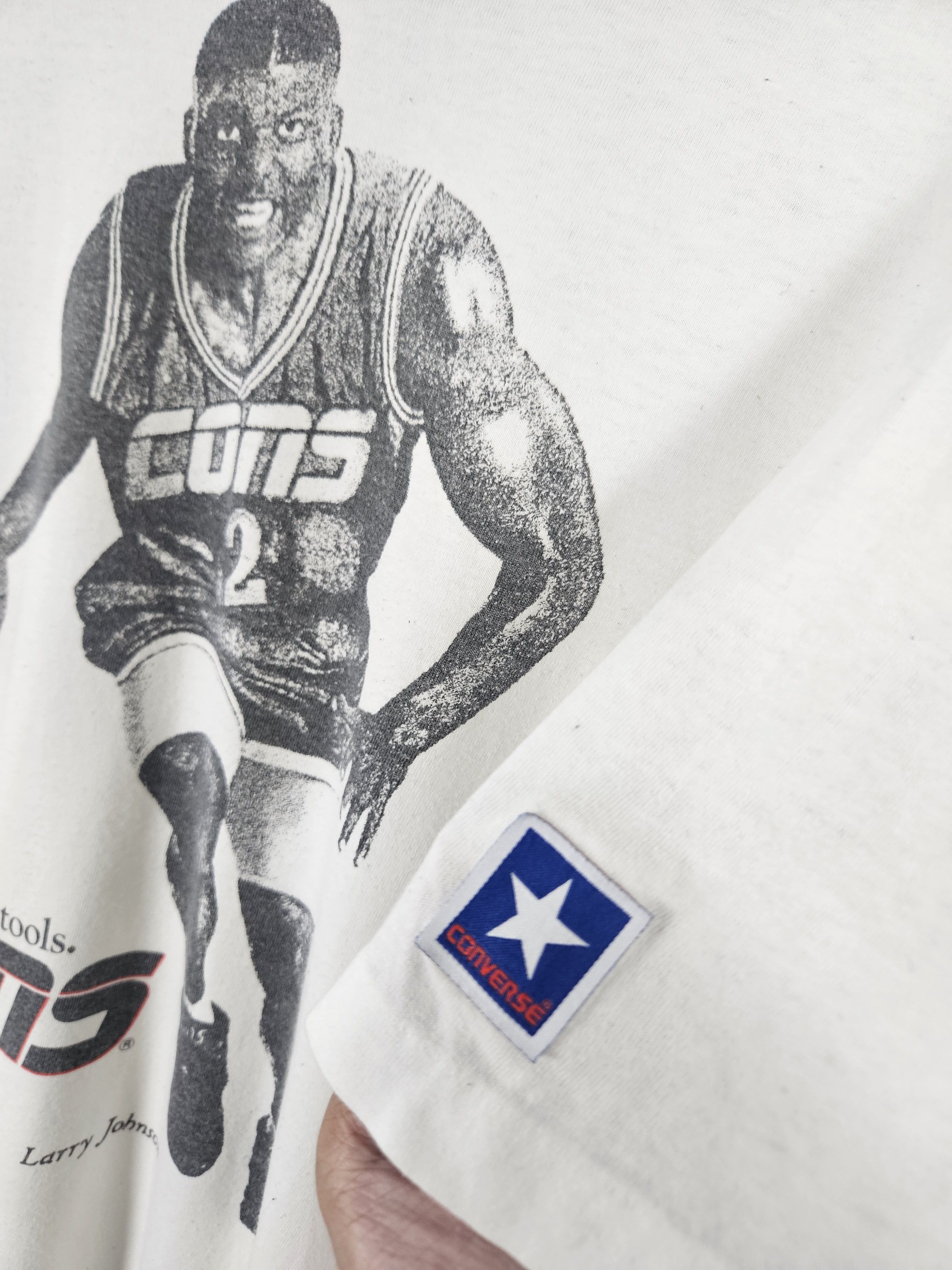 Converse × NBA × Vintage Vintage Larry Johnson Rookie Of The Year Converse shirt Size US XL / EU 56 / 4 - 3 Thumbnail