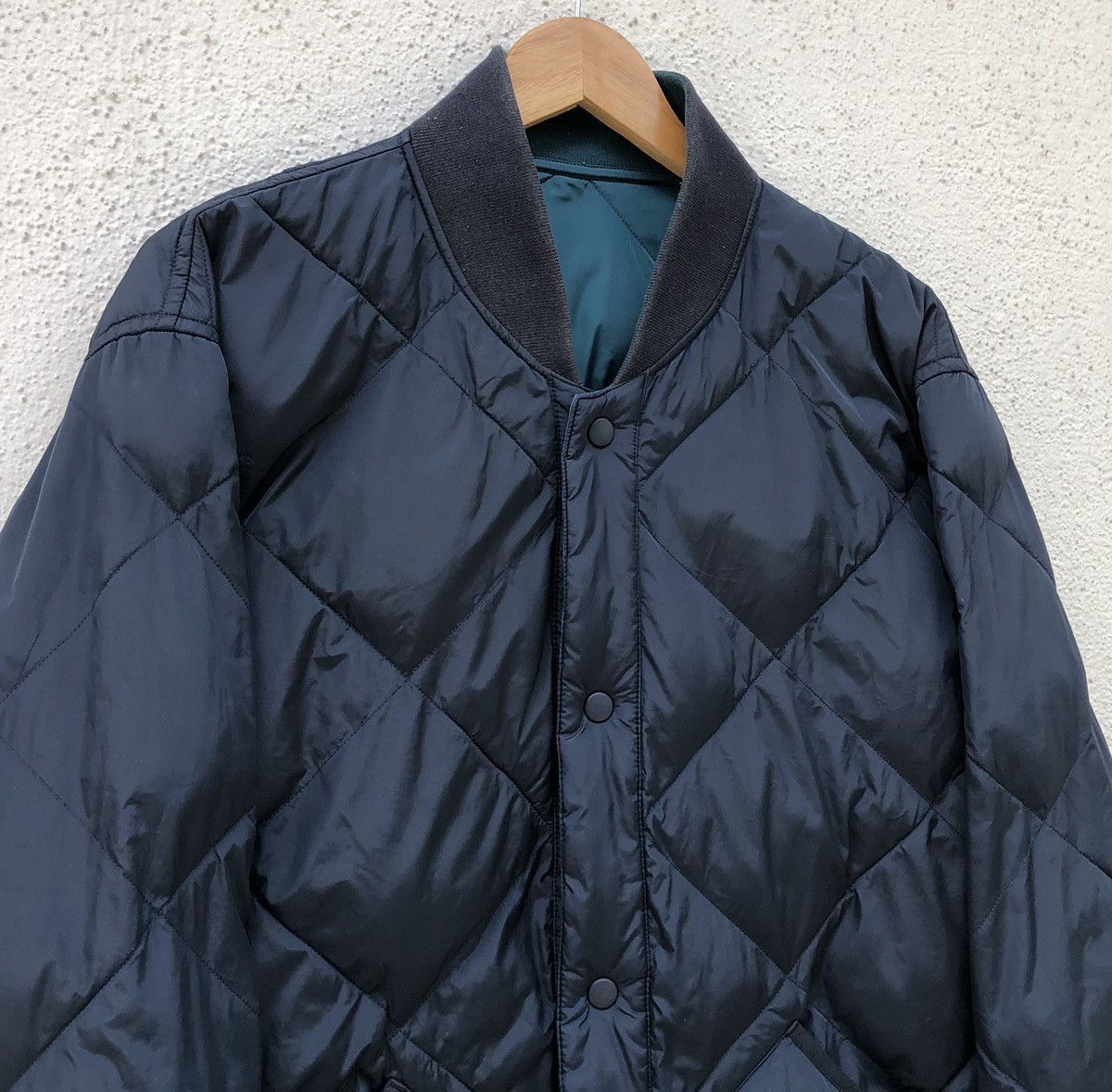Lemaire × Uniqlo UNIQLO X LEMAIRE Mens Reversible Blue / Green Quilted Jacket Size US XL / EU 56 / 4 - 3 Thumbnail