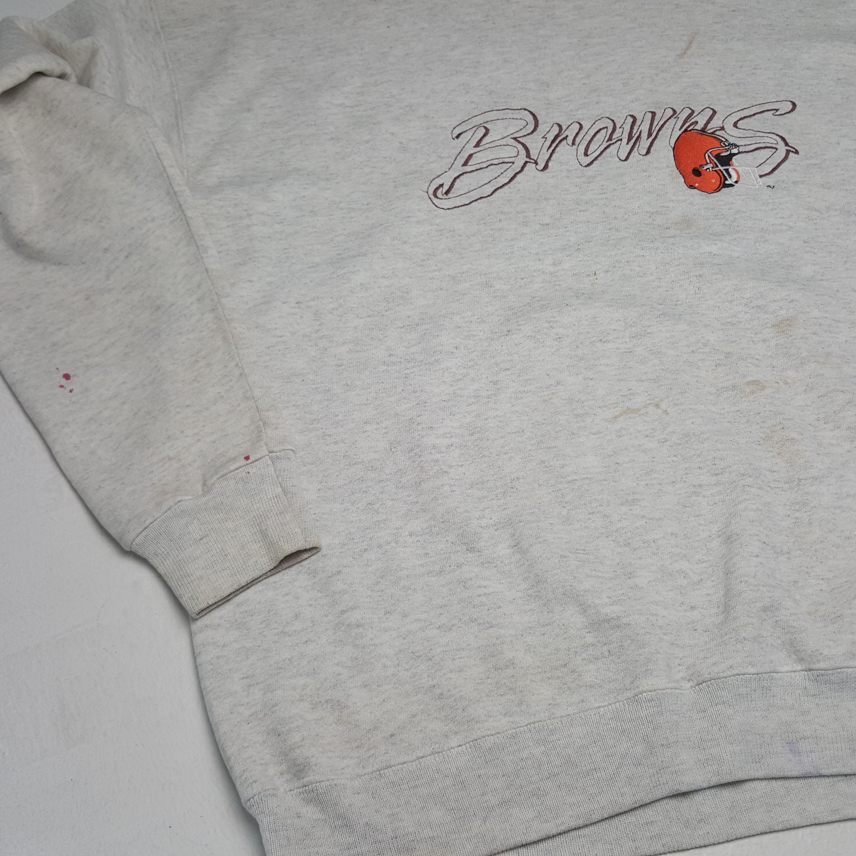 NFL × Vintage Vintage Browns NFL Sweatshirt Size US XL / EU 56 / 4 - 8 Thumbnail