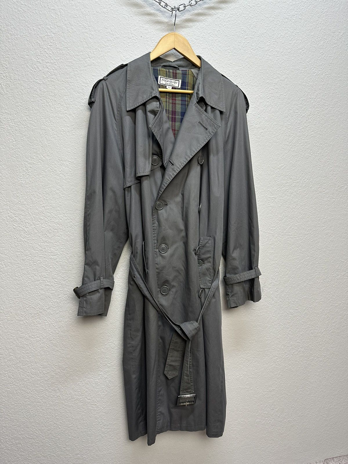 Vintage Rare🔥🔥 Yves Saint Laurent Trench Coat YSL Vintage Archival Size US L / EU 52-54 / 3 - 6 Thumbnail