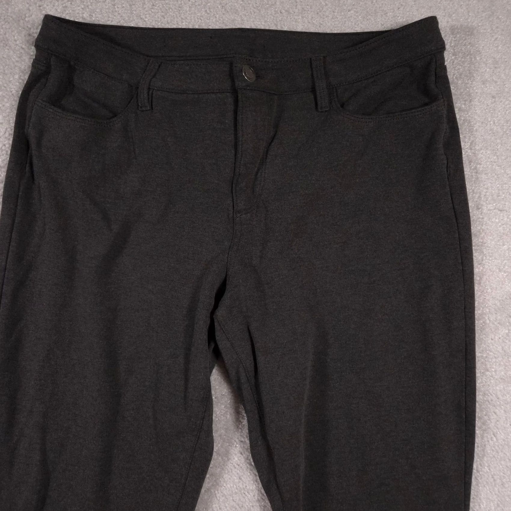 Talbots Talbots Pants Womens Large Charcoal Gray Ponte Skinny 5-Pocket Zip Fly Knit Jeans-Style Size 36" / US 14 / IT 50 - 3 Thumbnail