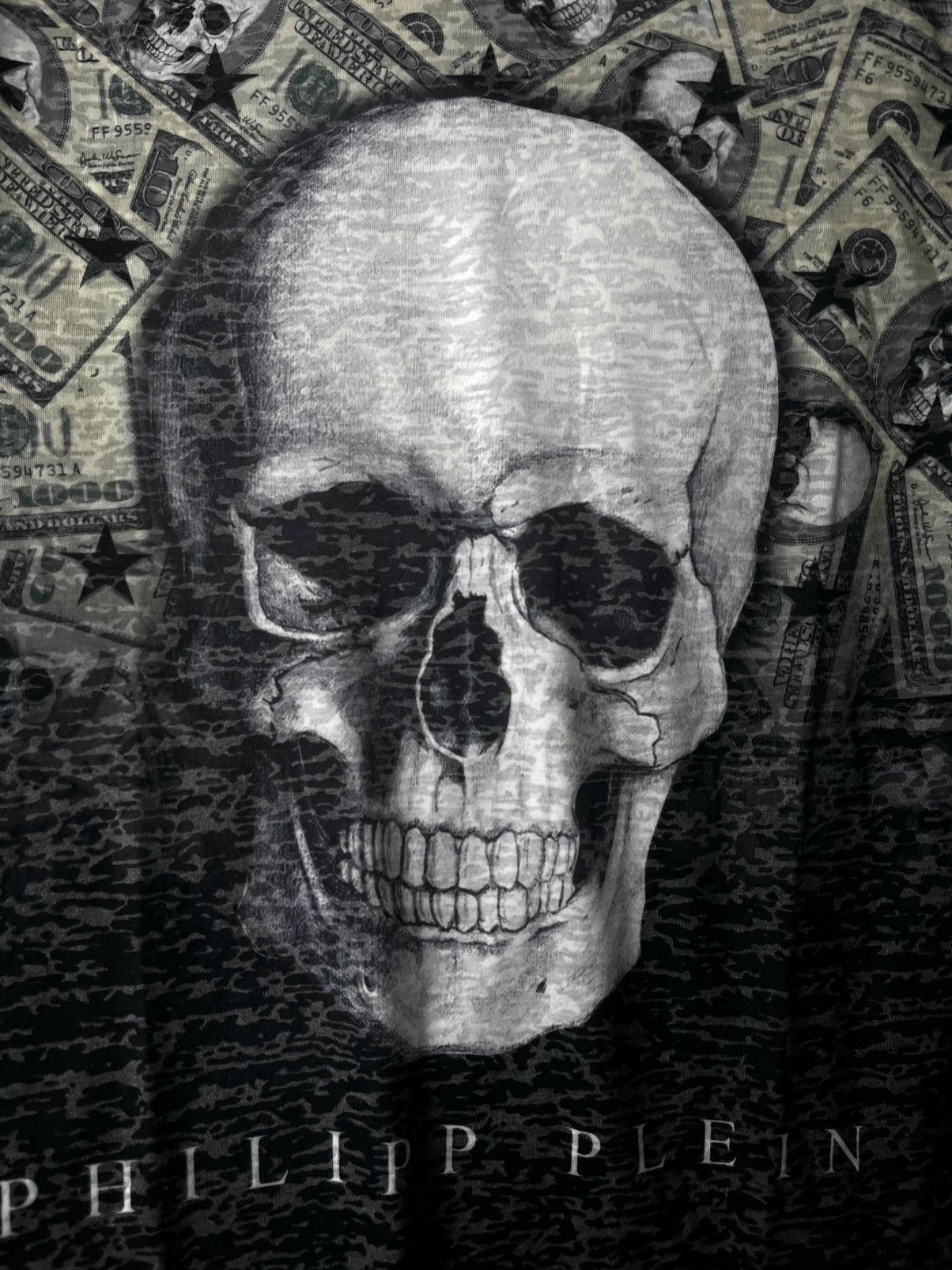 Philipp Plein Vintage Phillip Plein Full Money Skulls Print T Shirt Size US L / EU 52-54 / 3 - 2 Thumbnail
