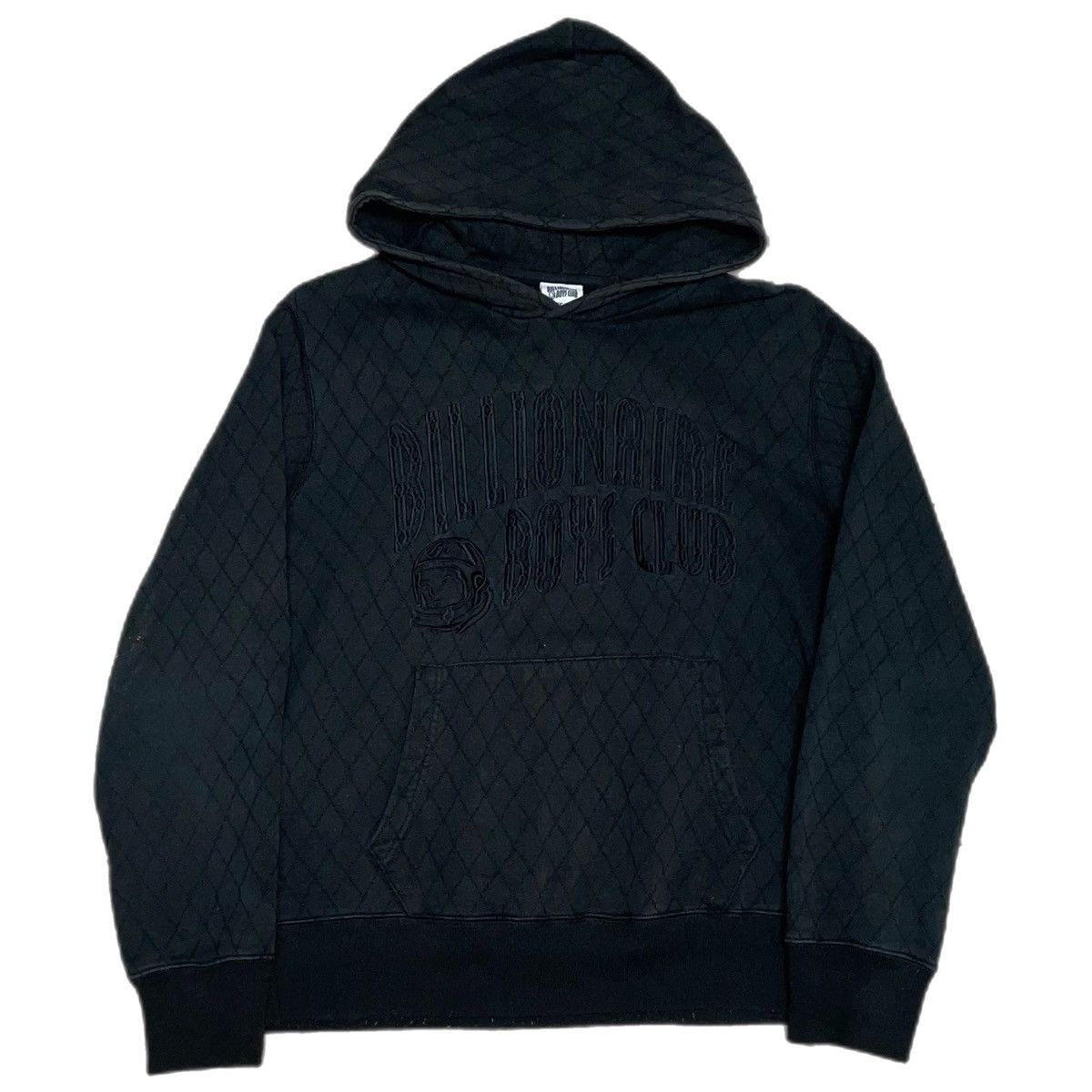 image of Billionaire Boys Club Diamond Stitch Hoodie Embroidered in Black, Men's (Size XL)