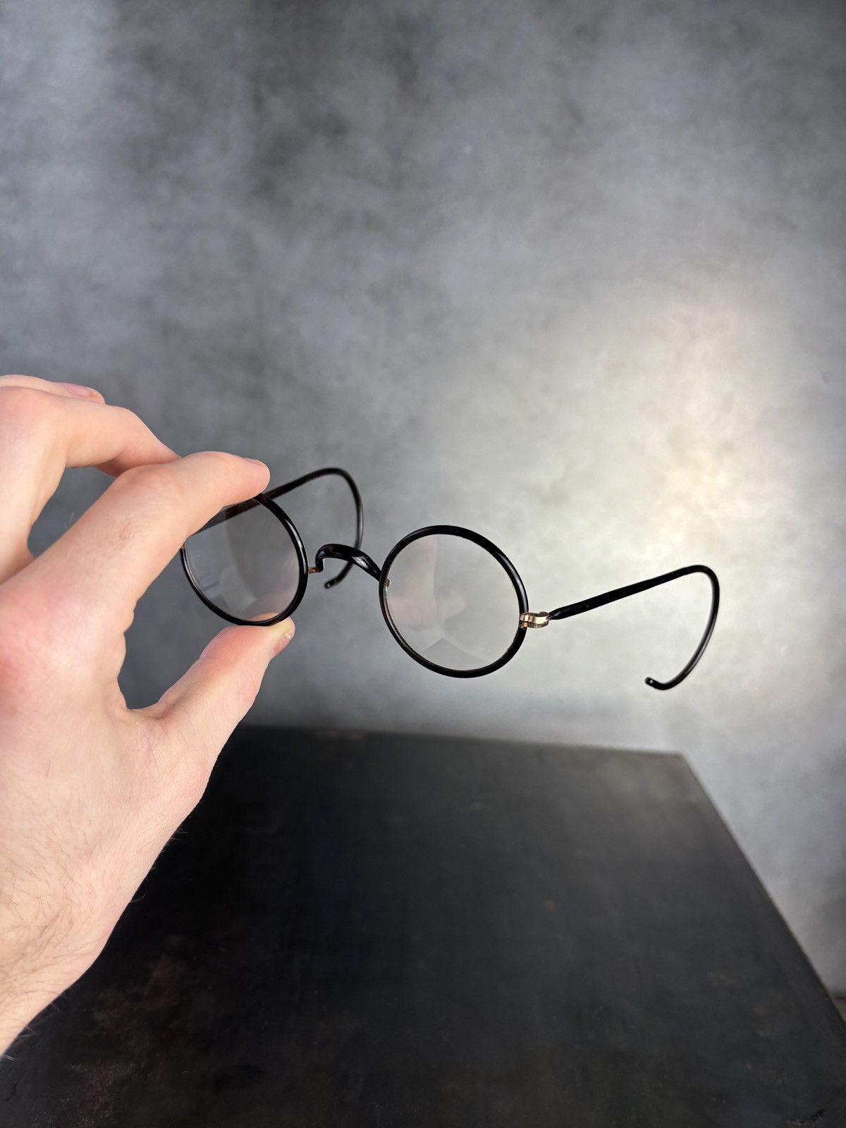 Bausch & Lomb Antique Eyeglasses 1900s B&L Round Windsor Frames Spectacles Size ONE SIZE - 11 Thumbnail