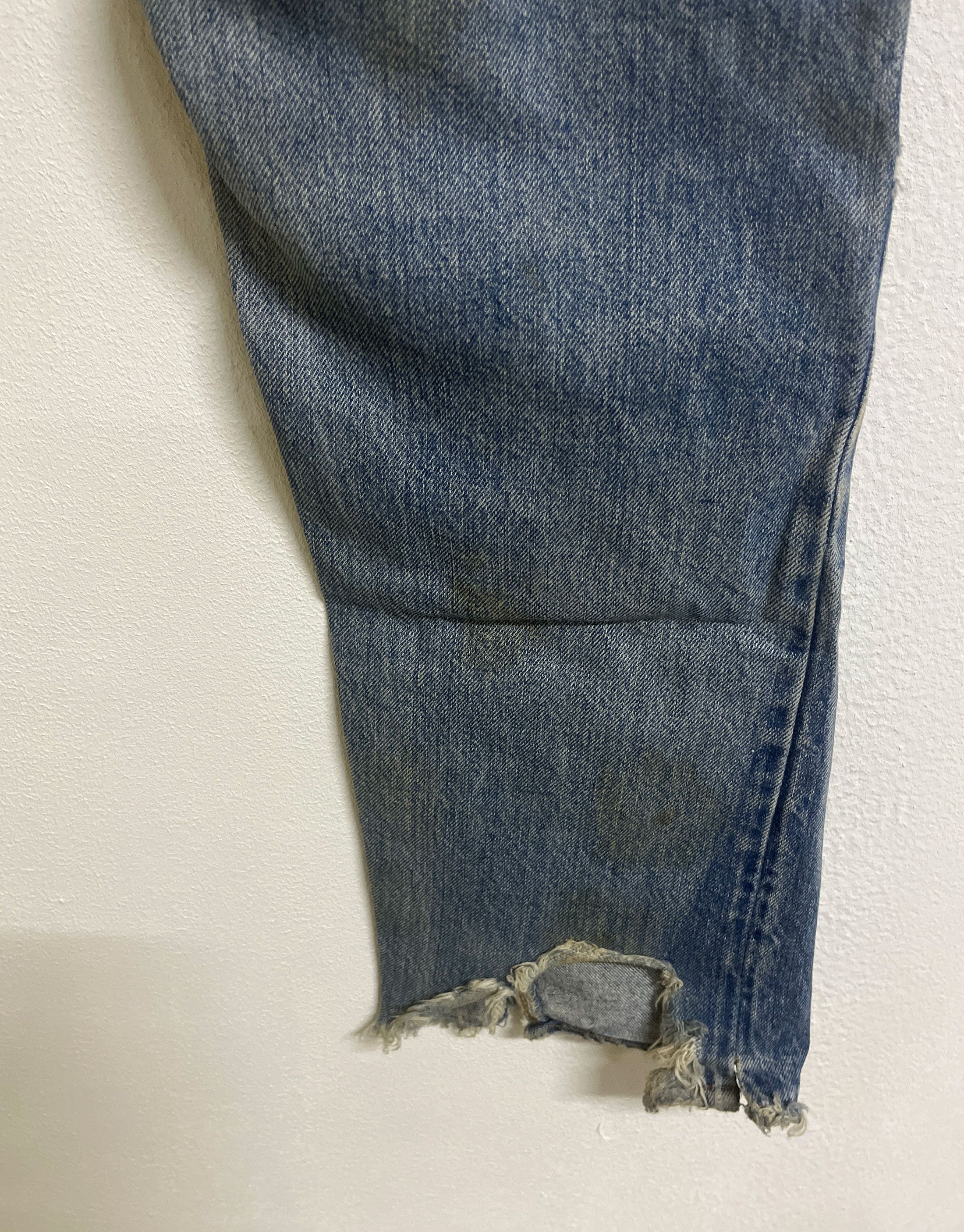 Levi's Vintage Clothing Distressed Faded Custom Craft 1 of 1 70s 80s Selvedge Size US 27 - 9 Thumbnail