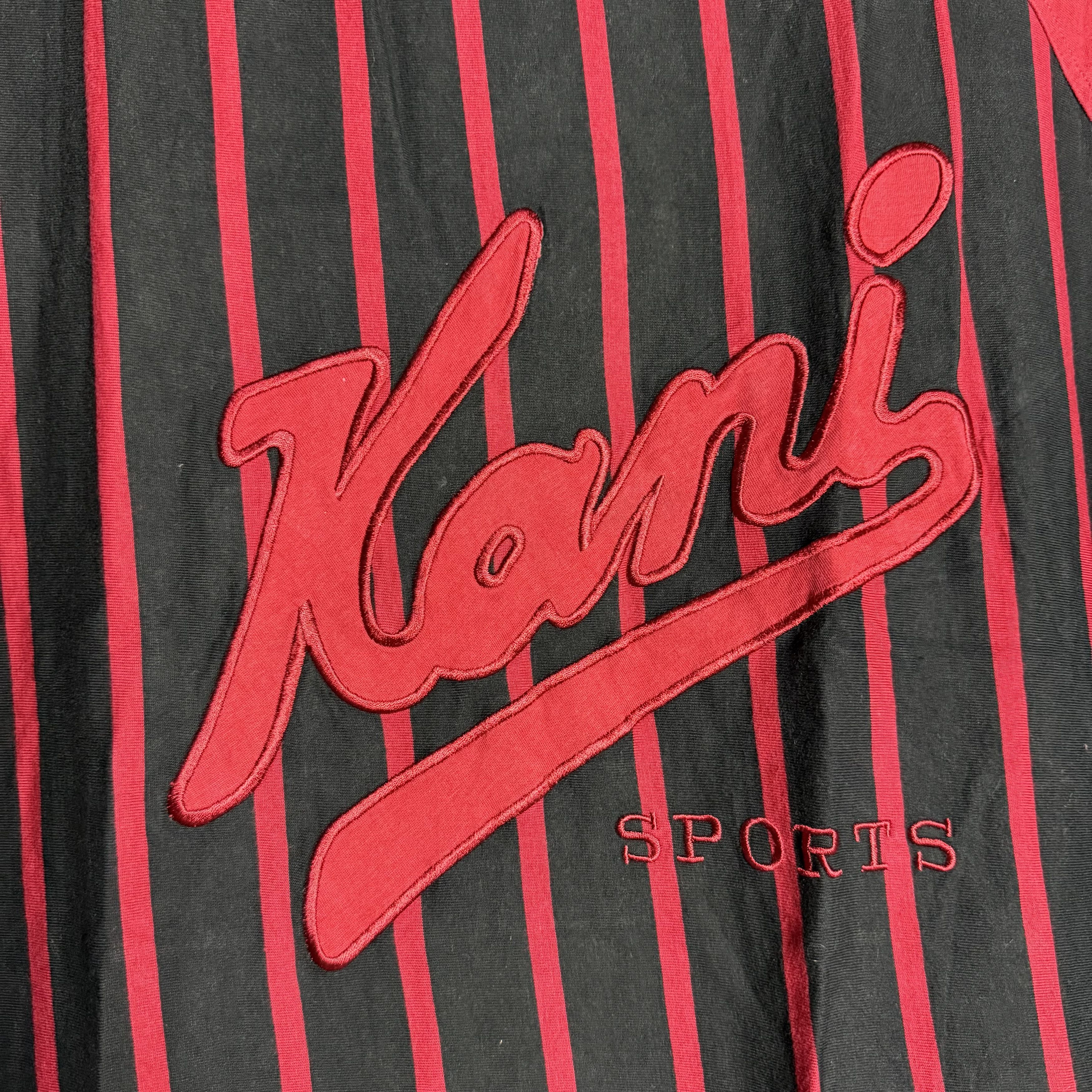 Karl Kani 🔥RARE🔥Vintage Karl Kani Sports Stripes Embroidery T-shirt Size US XL / EU 56 / 4 - 3 Thumbnail