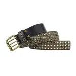Other Dark Gold Triple Line Square Rivet Belt Size ONE SIZE - 4 Thumbnail