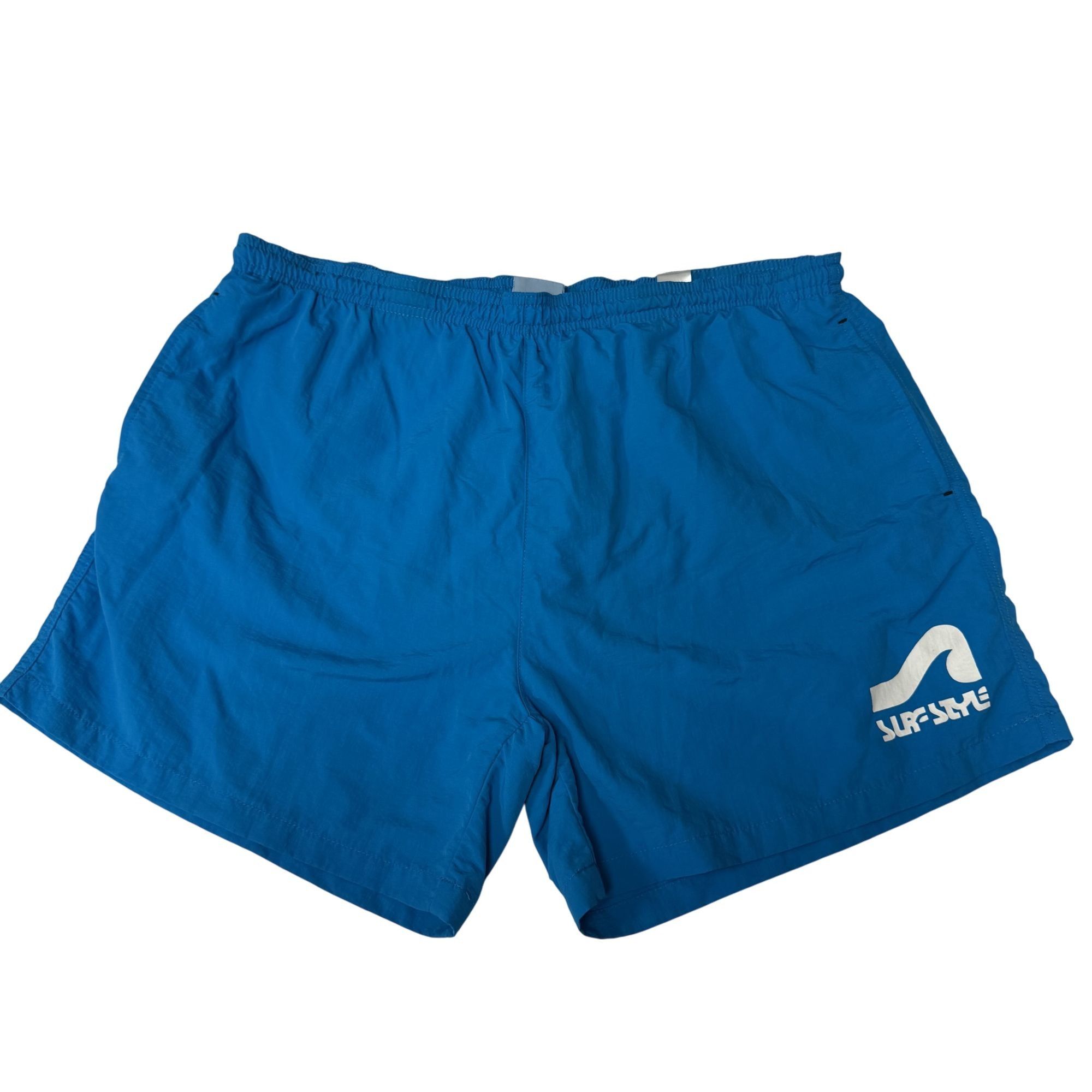 Other Surf Style AQUA Blue Nylon Swim Trunks SURFER BEACH Shorts Size US 36 / EU 52 - 1 Thumbnail
