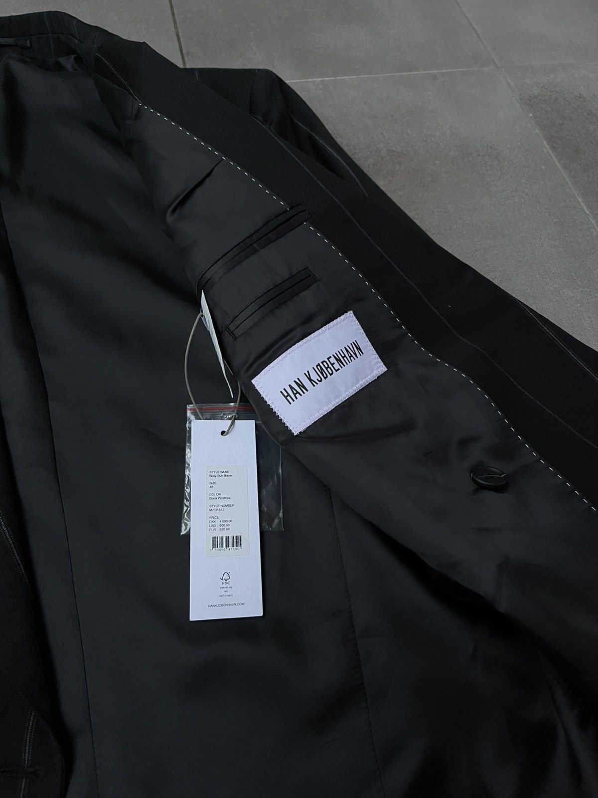 Han Kjobenhavn !DS! AW22 Han Kjobenhavn Boxy Suit Stripped Blazer Size 38R - 17 Thumbnail