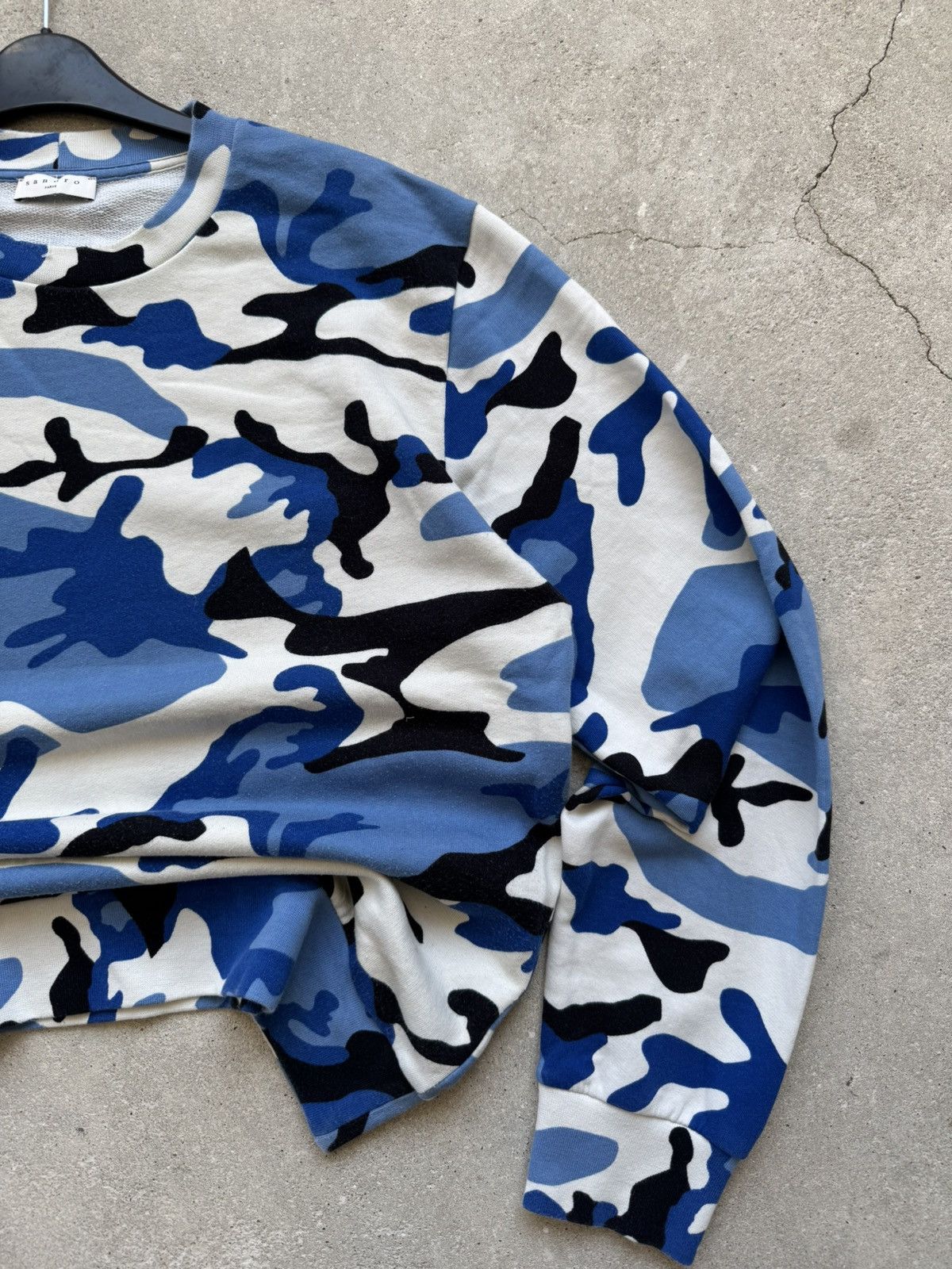 Sandro × Vintage Vintage Sandro Paris Sweatshirt Bape Style Size US S / EU 44-46 / 1 - 4 Thumbnail