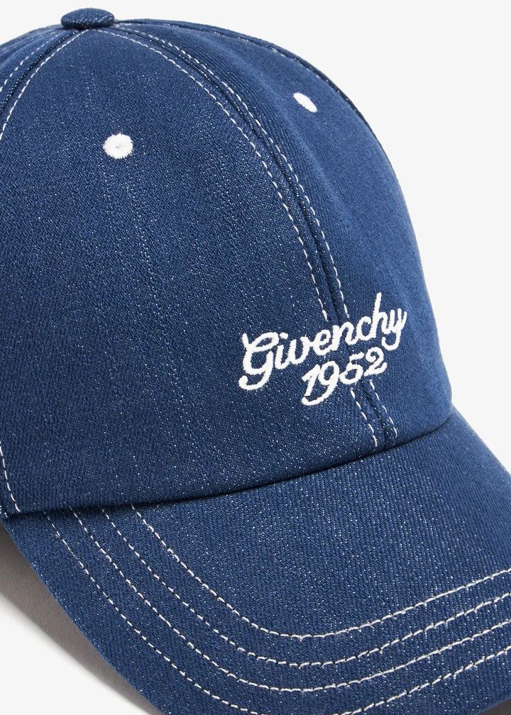 Givenchy o1n1vont0326 Size:OS/ Embroidered Logo Cap in Blue Size ONE SIZE - 2 Thumbnail