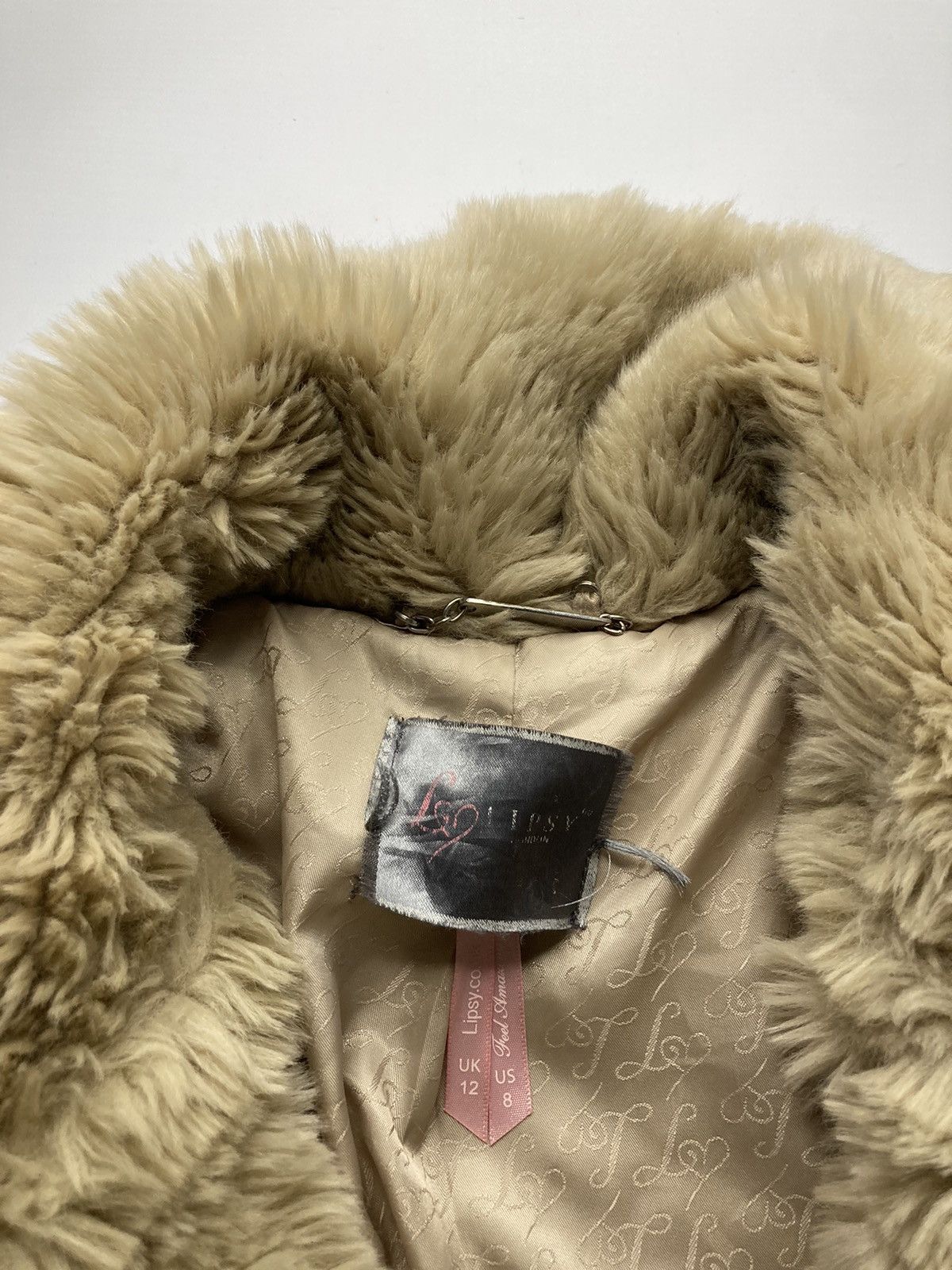 Vintage Vintage Faux Fur Furry Coat Jacket Size L / US 10 / IT 46 - 6 Thumbnail