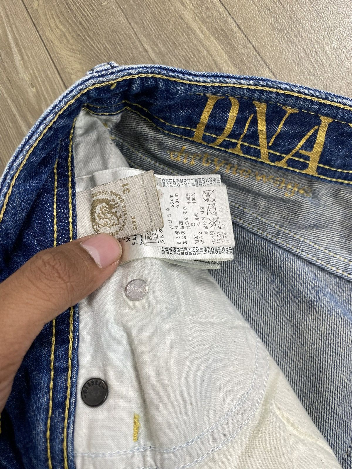 Diesel 2000s Diesel Distressed Faded Lgb Style Bootcut Flared Jeans Size US 30 / EU 46 - 10 Thumbnail