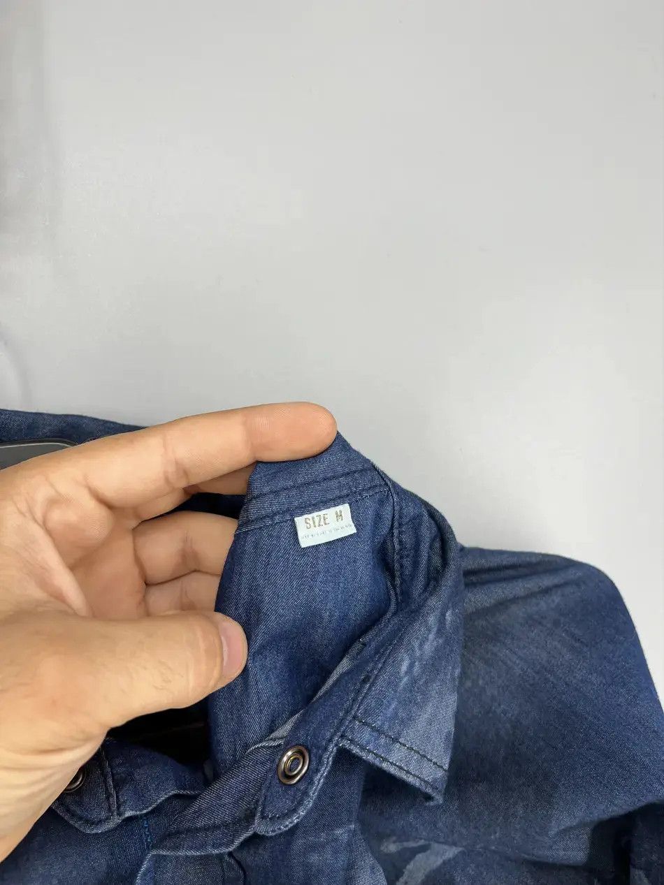Diesel Diesel Industry Pearl Snap Denim Long Sleeve Shirt Size M Size US M / EU 48-50 / 2 - 10 Thumbnail