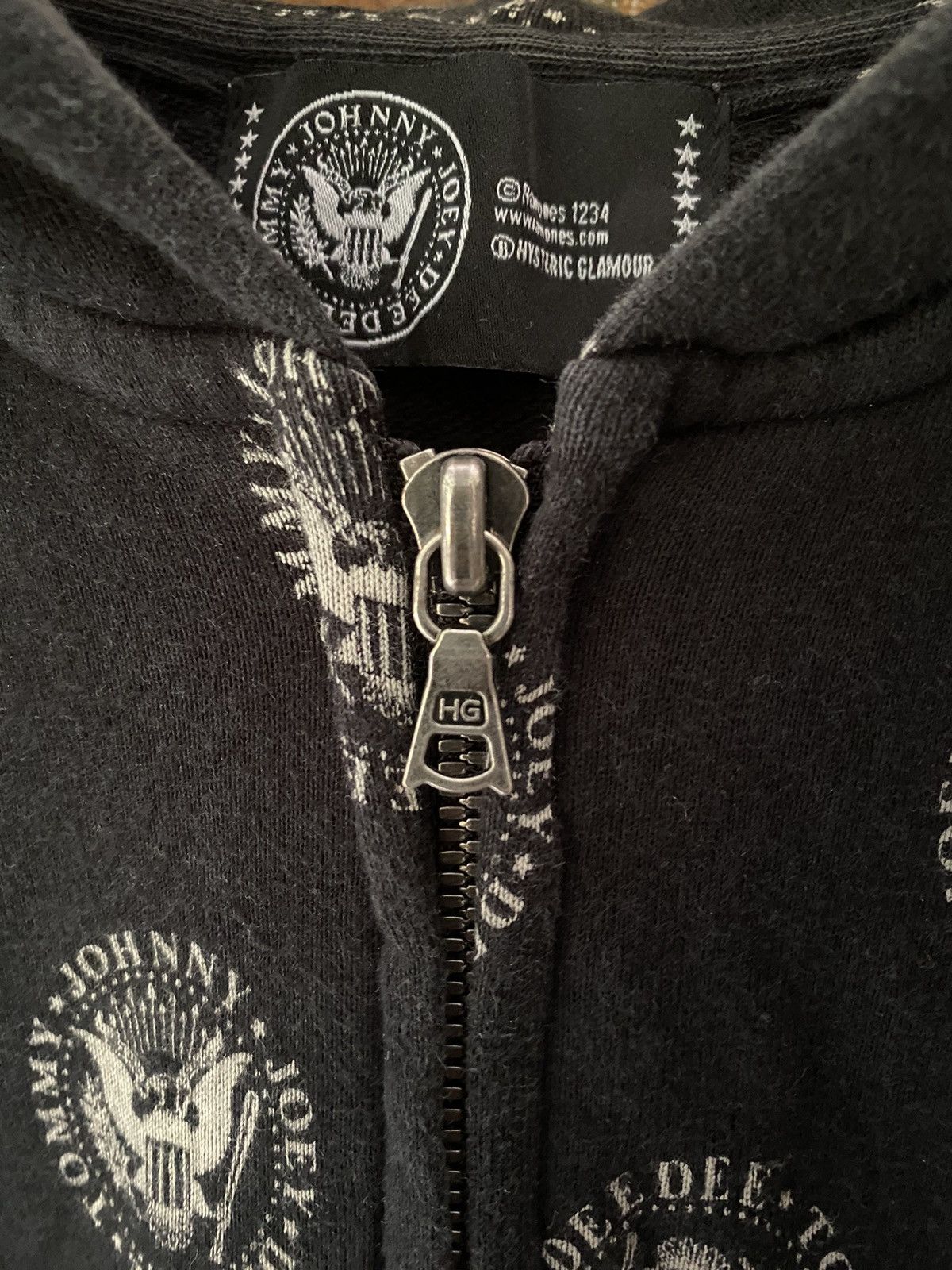 Hysteric Glamour × The Rolling Stones 2000s HG x Ramones full print hoodie Size US S / EU 44-46 / 1 - 9 Thumbnail