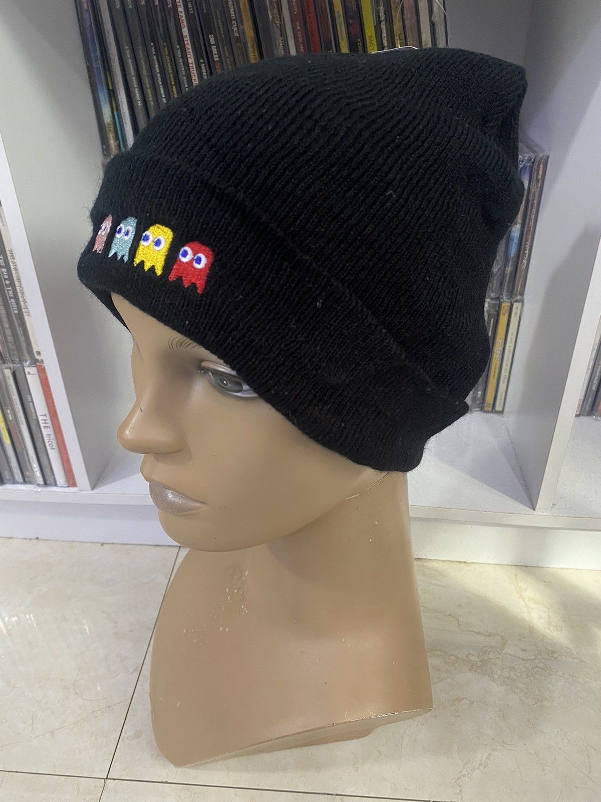 Vintage 💥PACMAN Japan video games embroidered beanie Size ONE SIZE - 2 Thumbnail
