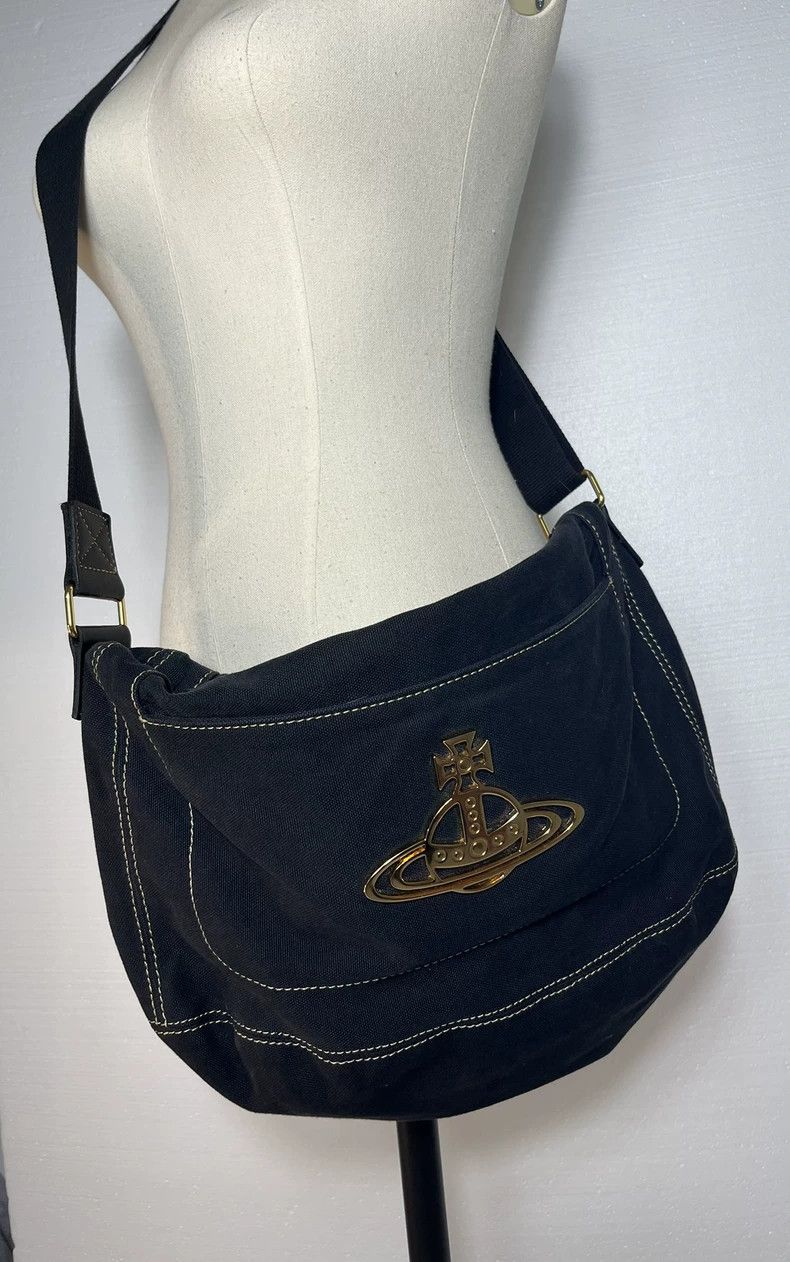 Vivienne Westwood Vivienne Westwood size os Black canvas shoulder bag Size ONE SIZE - 1 Thumbnail