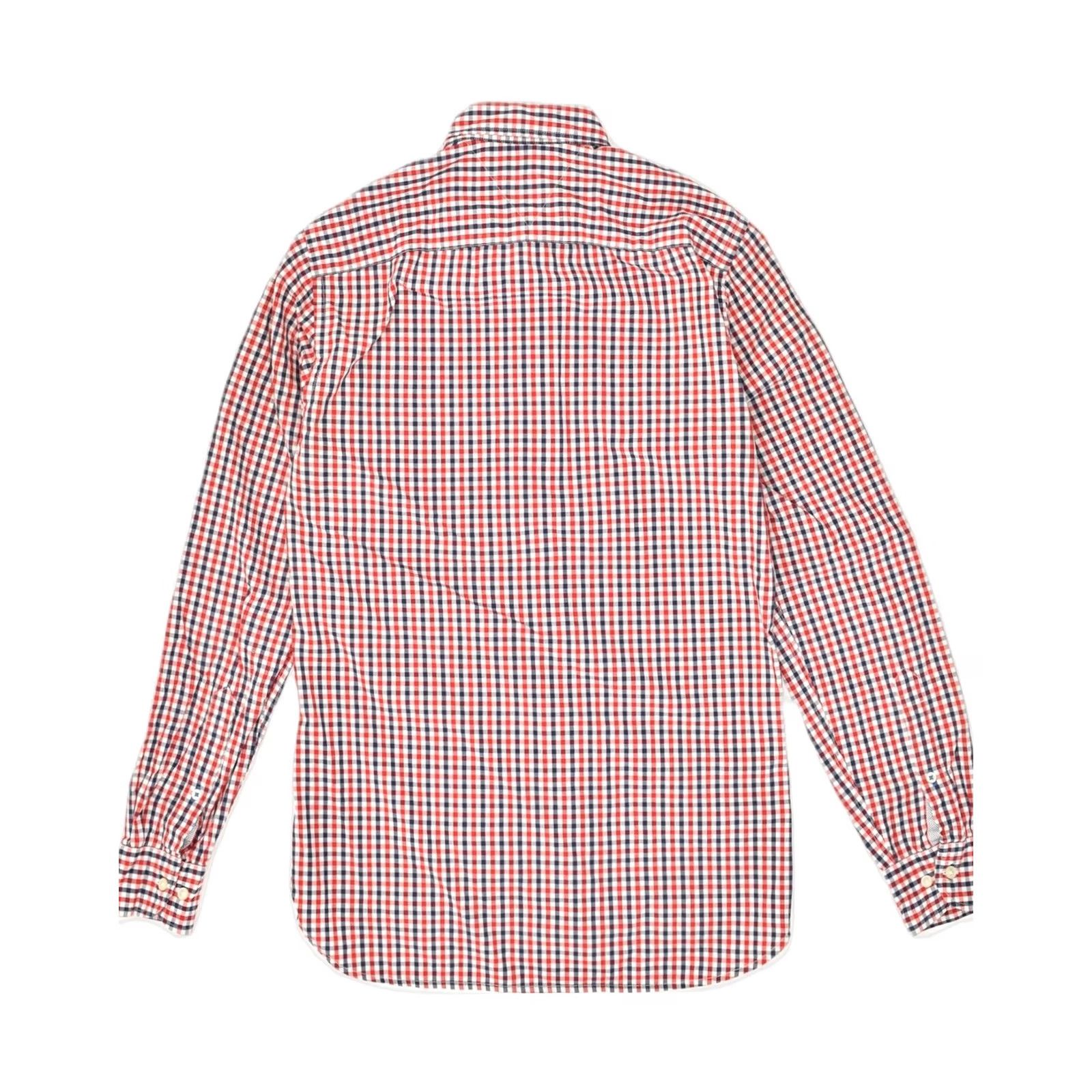 Tommy Hilfiger TOMMY HILFIGER Mens Shirt XS Red Gingham Cotton Regular Fit Size US XS / EU 42 / 0 - 2 Thumbnail