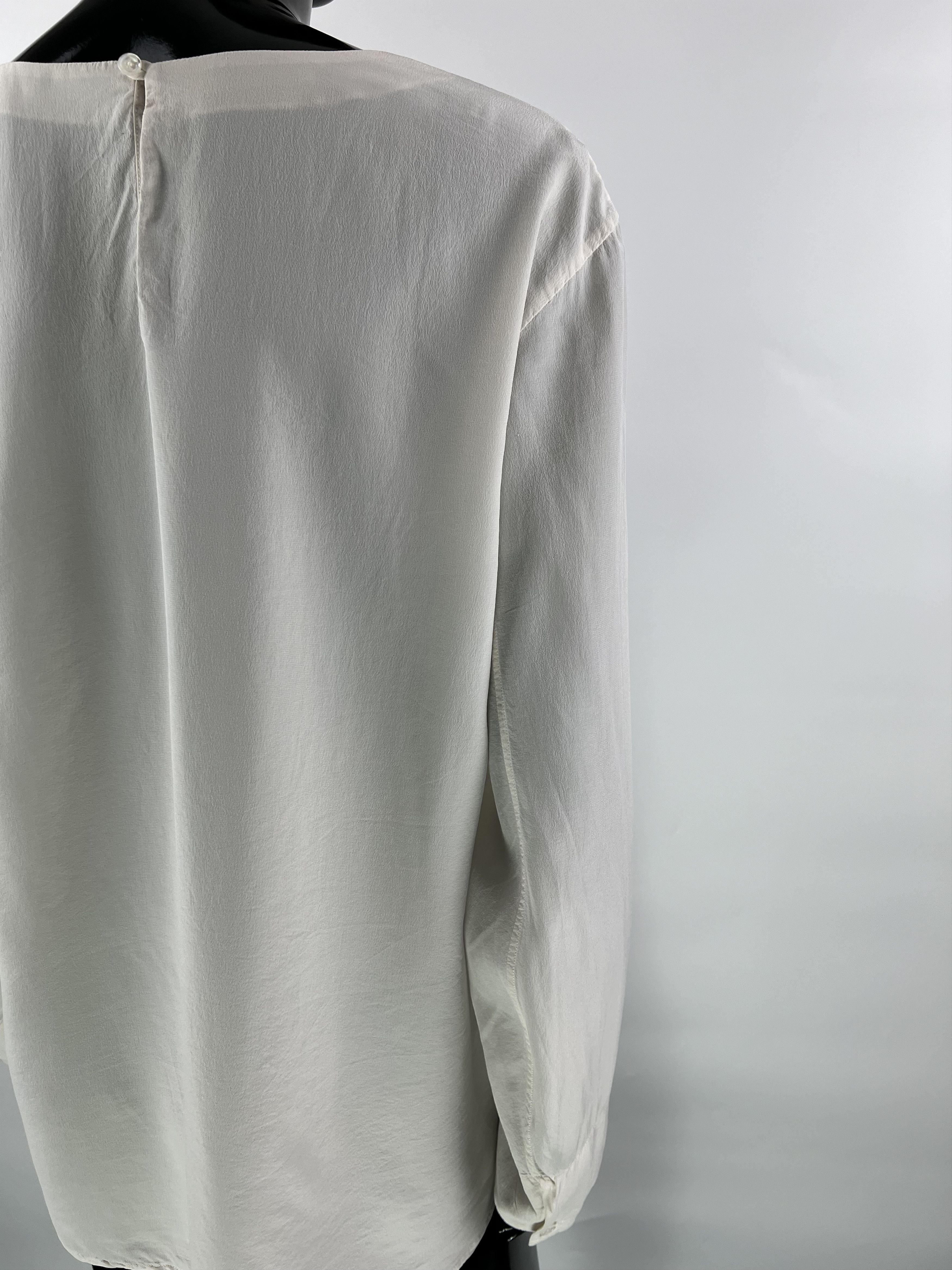 Designer × SikSilk Lis Lareida Ivory Silk Blouse Size 38 Size M / US 6-8 / IT 42-44 - 5 Thumbnail