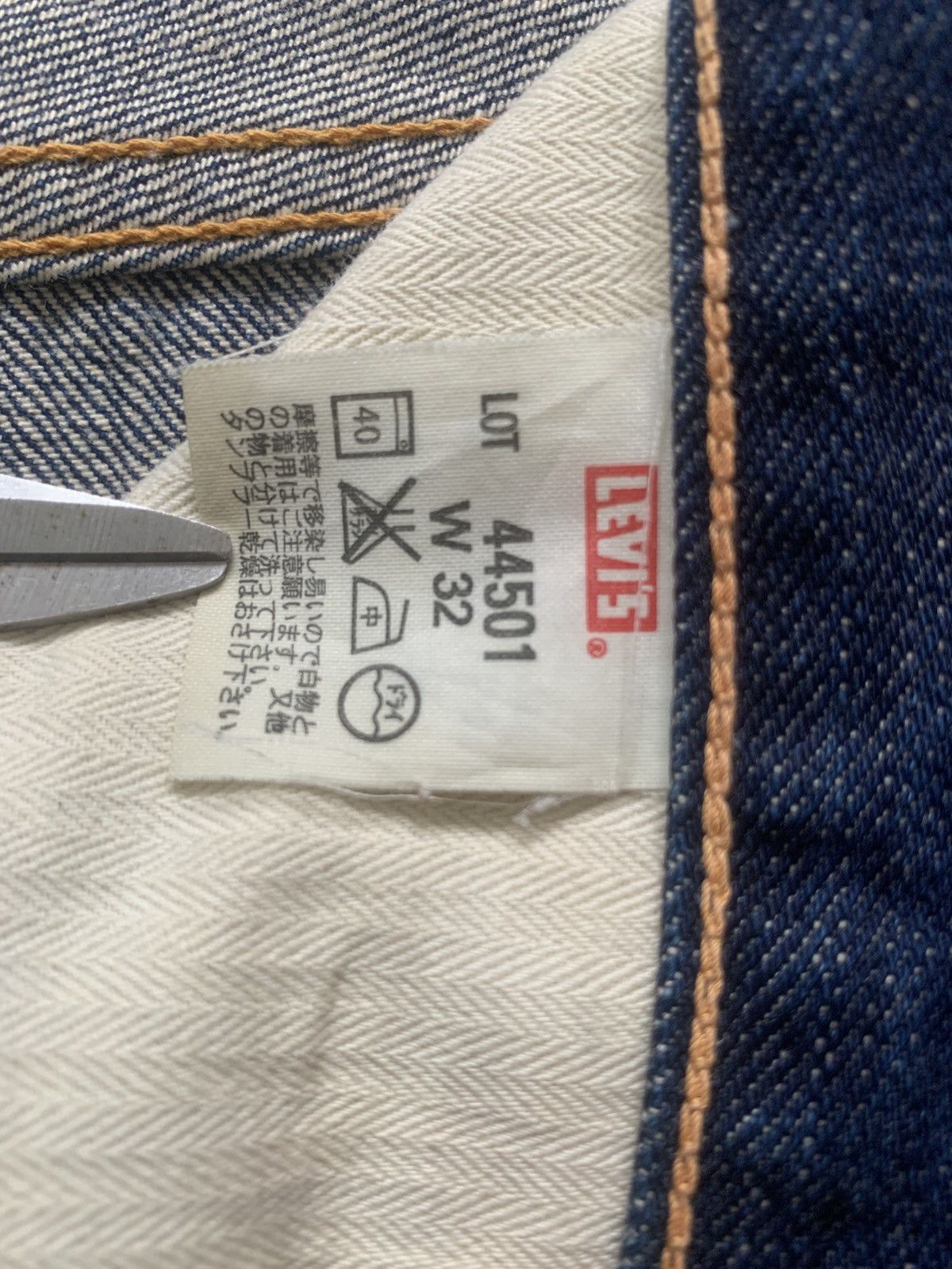 Levi's Distressed Levis Lot44501 WW2 Repro Selvedge Made In Japan Size US 30 / EU 46 - 22 Thumbnail