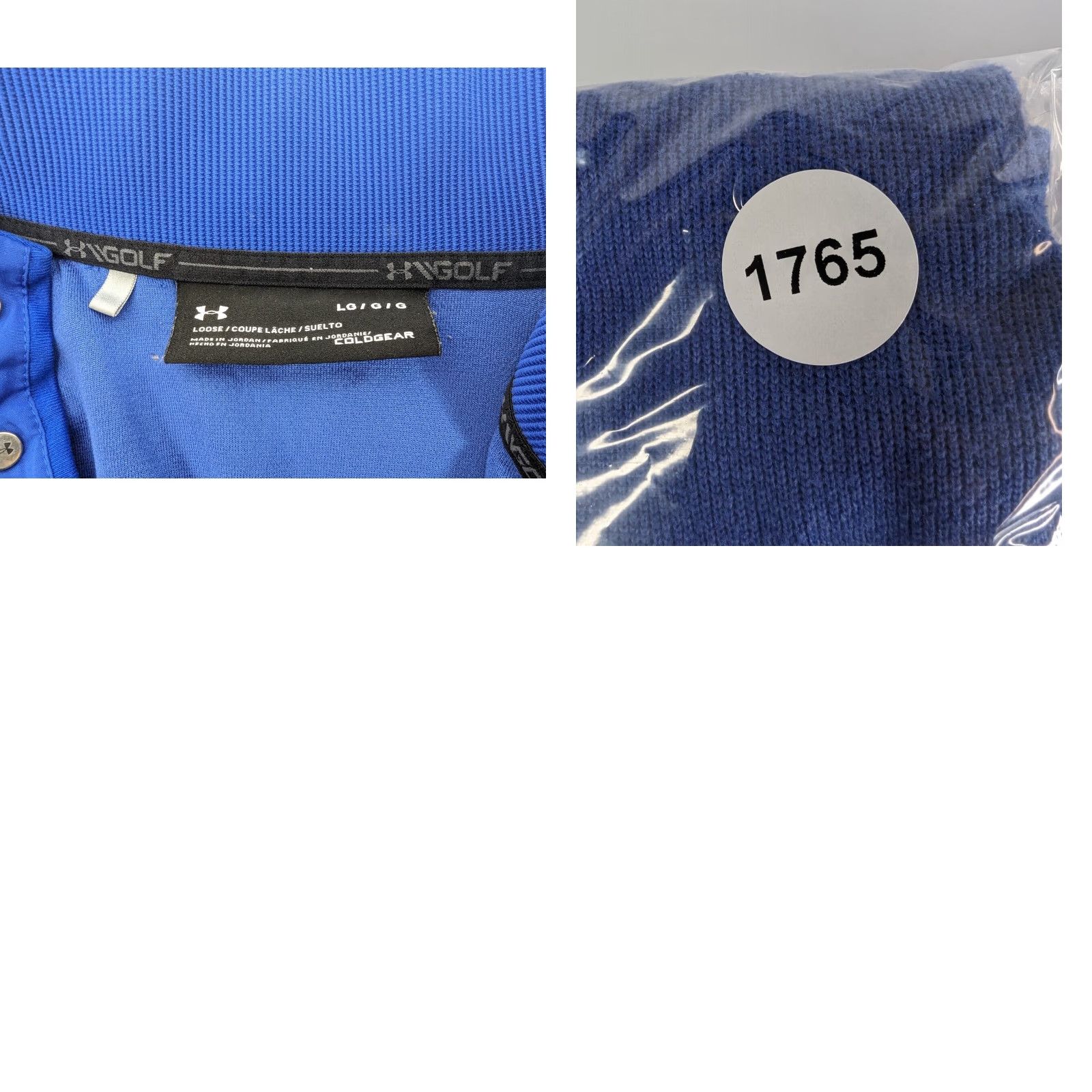 Under Armour Under Armour Mens Large Golf Pullover Sweater 1/4 Button Front Long Sleeve Blue Embroidered Logo Knit Polo Casual Outdoor Vintage: No Size US L / EU 52-54 / 3 - 8 Thumbnail