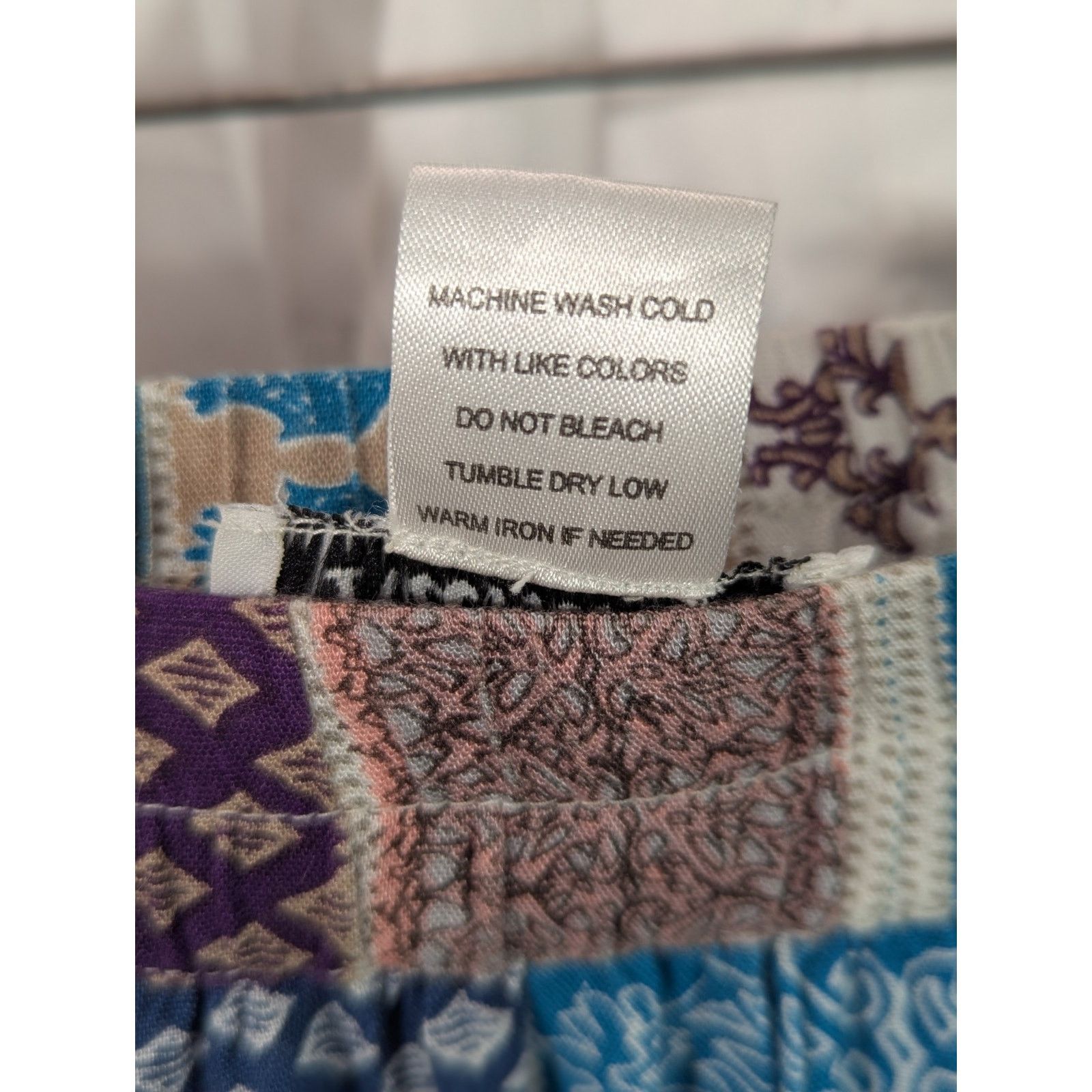 Other Vintage Anthony Richards Boho XL Rayon Maxi Skirt Blue Size 38" / US 16 / IT 52 - 4 Thumbnail