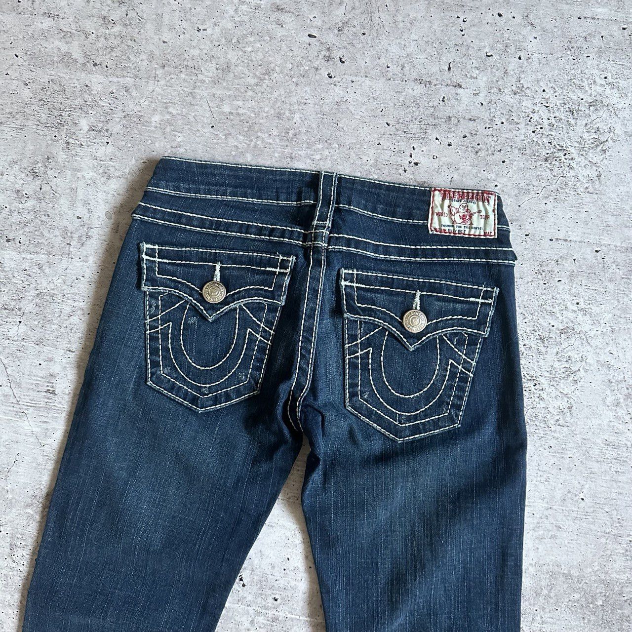 True Religion × Vintage True Religion Billy Big T Vintage denim big logo Jeans pants Size 27" / US 4 / IT 40 - 2 Thumbnail