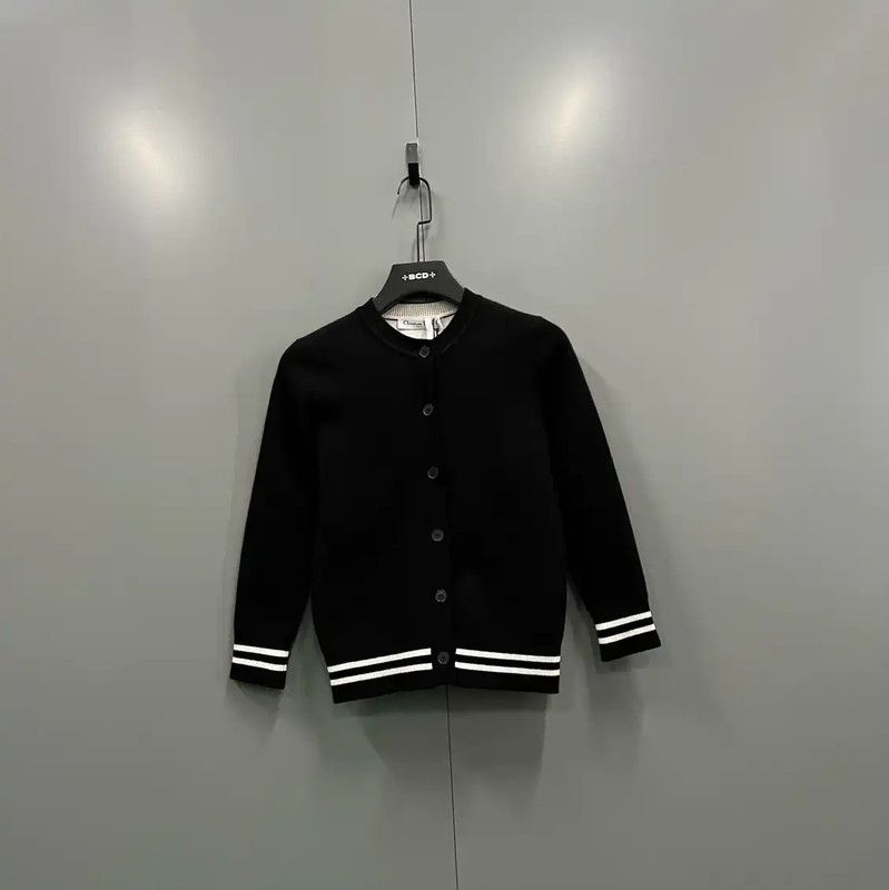 Dior Dior Women's Black Wool Cardigan for Spring Autumn 0089 Size ONE SIZE - 1 Thumbnail