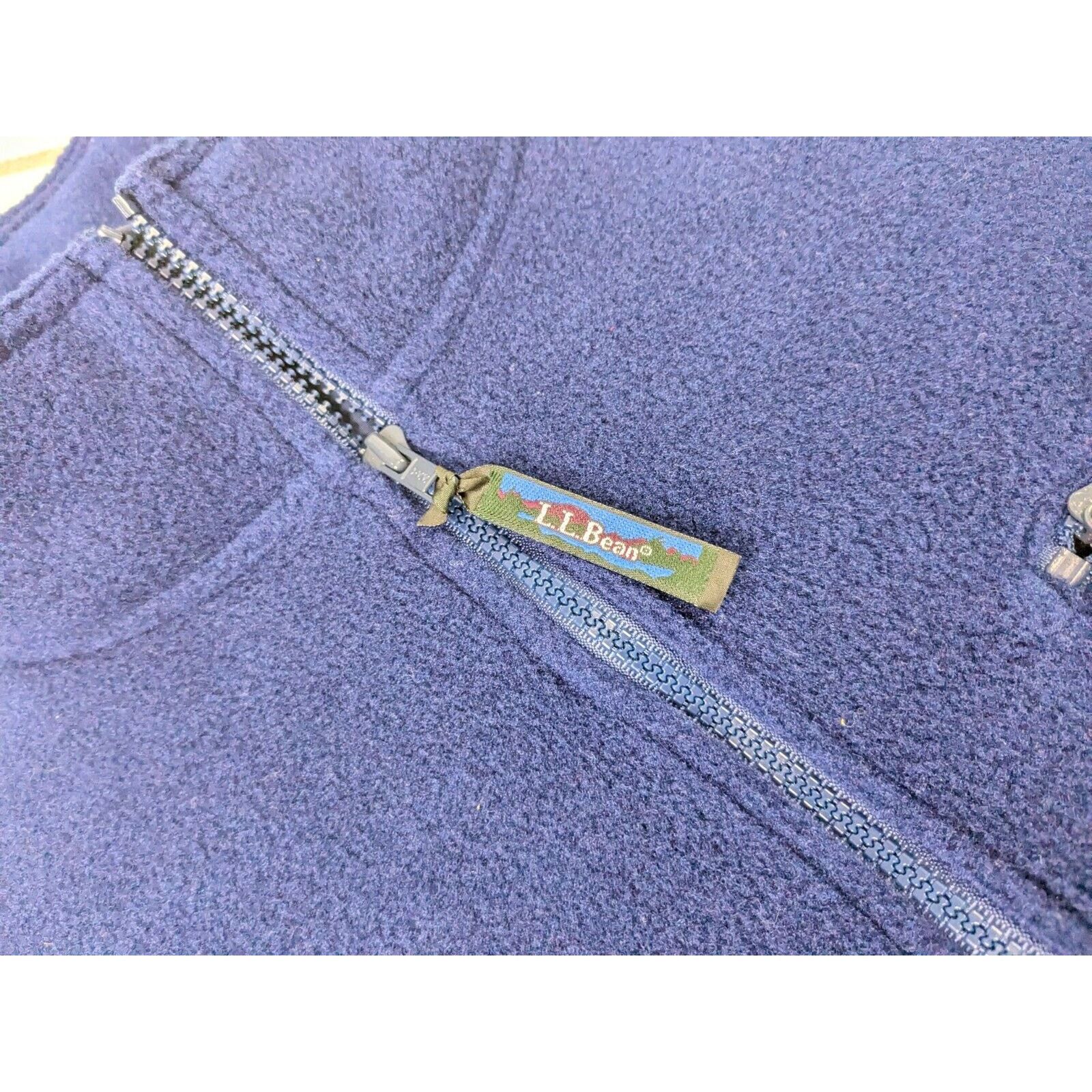 L.L. Bean Vtg LL Bean 1/4 Zip Fleece Jacket Sweater Pullover XL Blue Size US XL / EU 56 / 4 - 6 Thumbnail